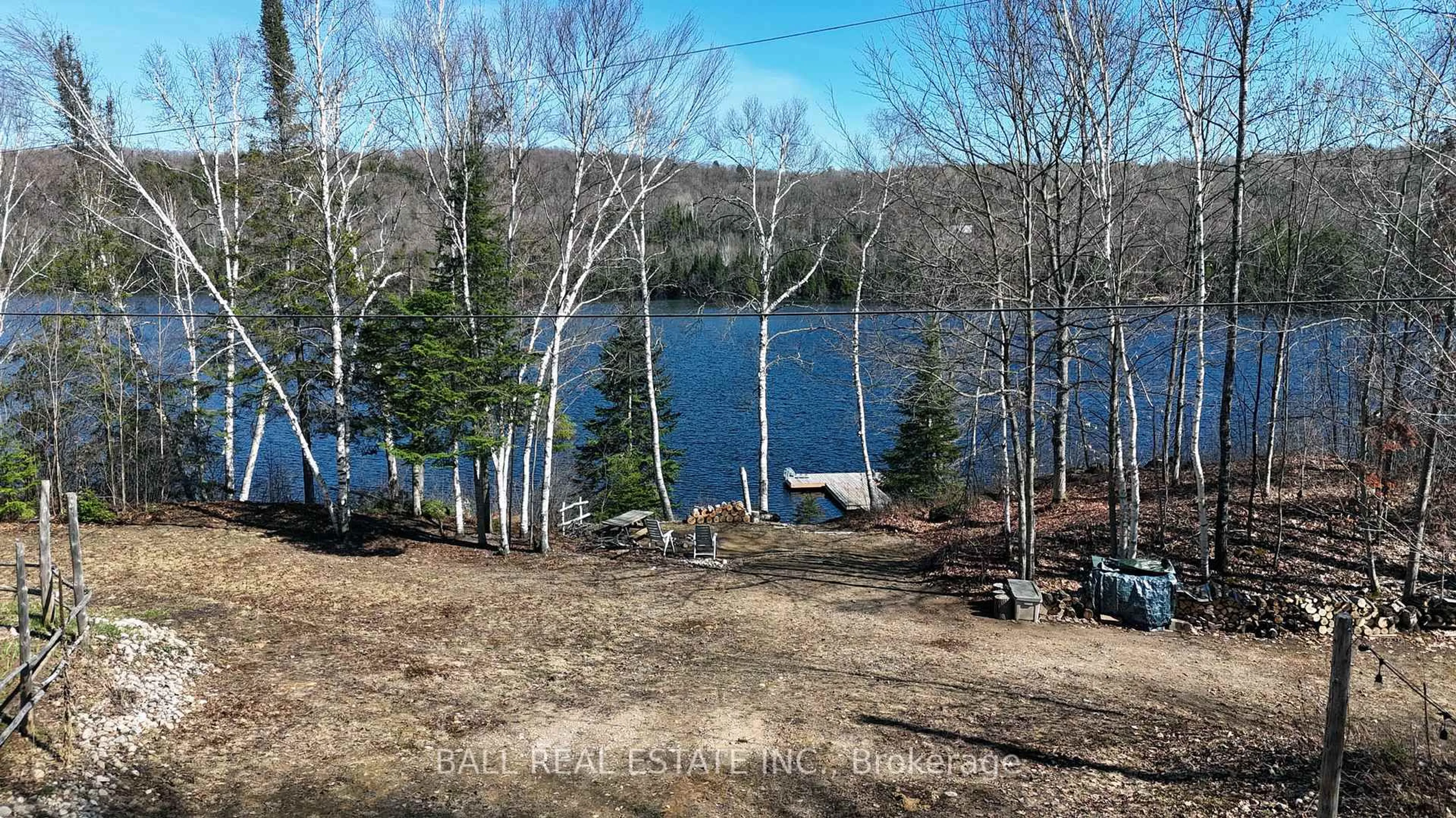 A pic from outside/outdoor area/front of a property/back of a property/a pic from drone, water/lake/river/ocean view for 1142 Cardiff Lake Rd, Highlands East Ontario K0L 3C0