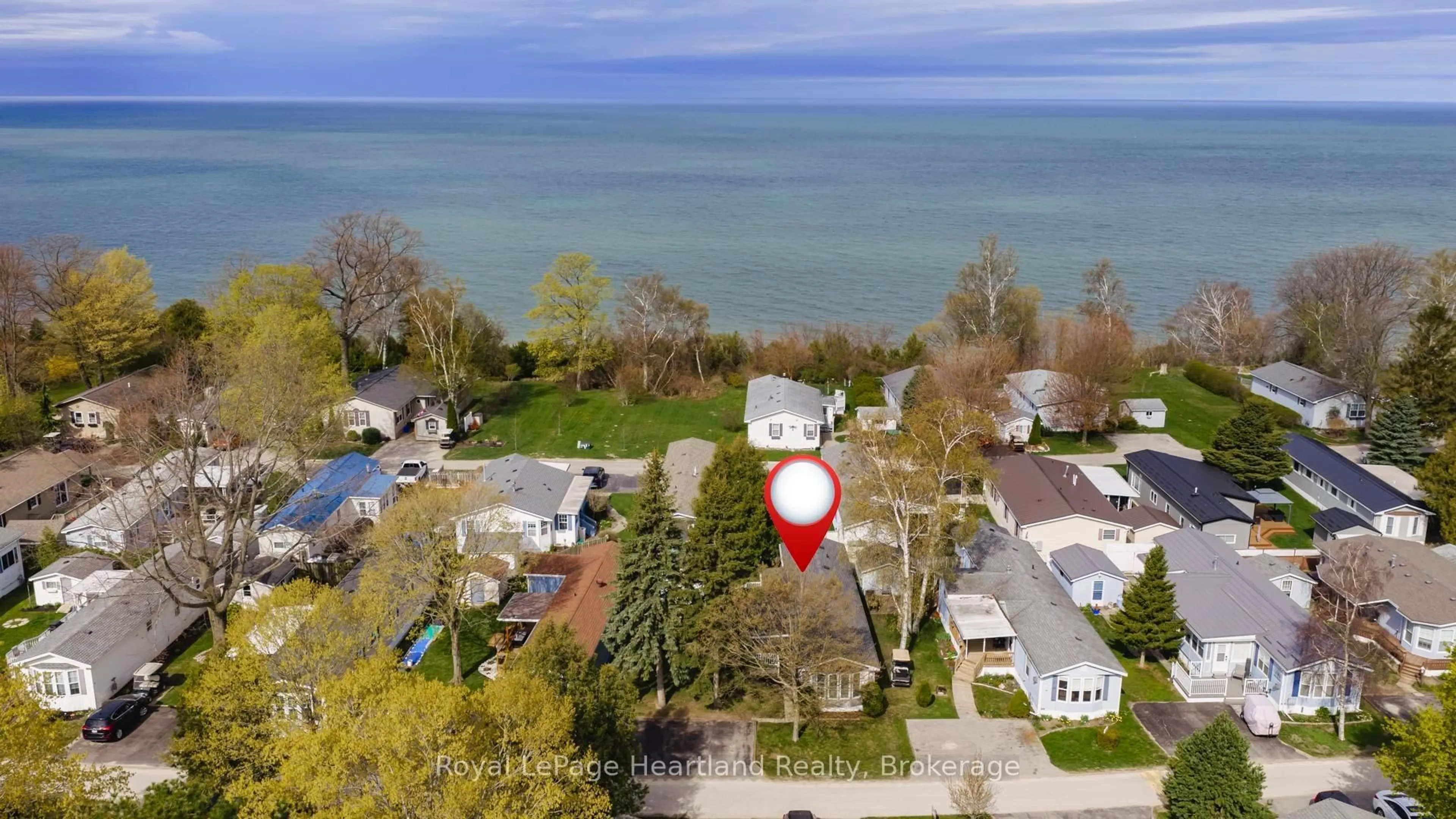 A pic from outside/outdoor area/front of a property/back of a property/a pic from drone, water/lake/river/ocean view for 55 CHEROKEE Lane, Ashfield-Colborne-Wawanosh Ontario N7A 3Y2