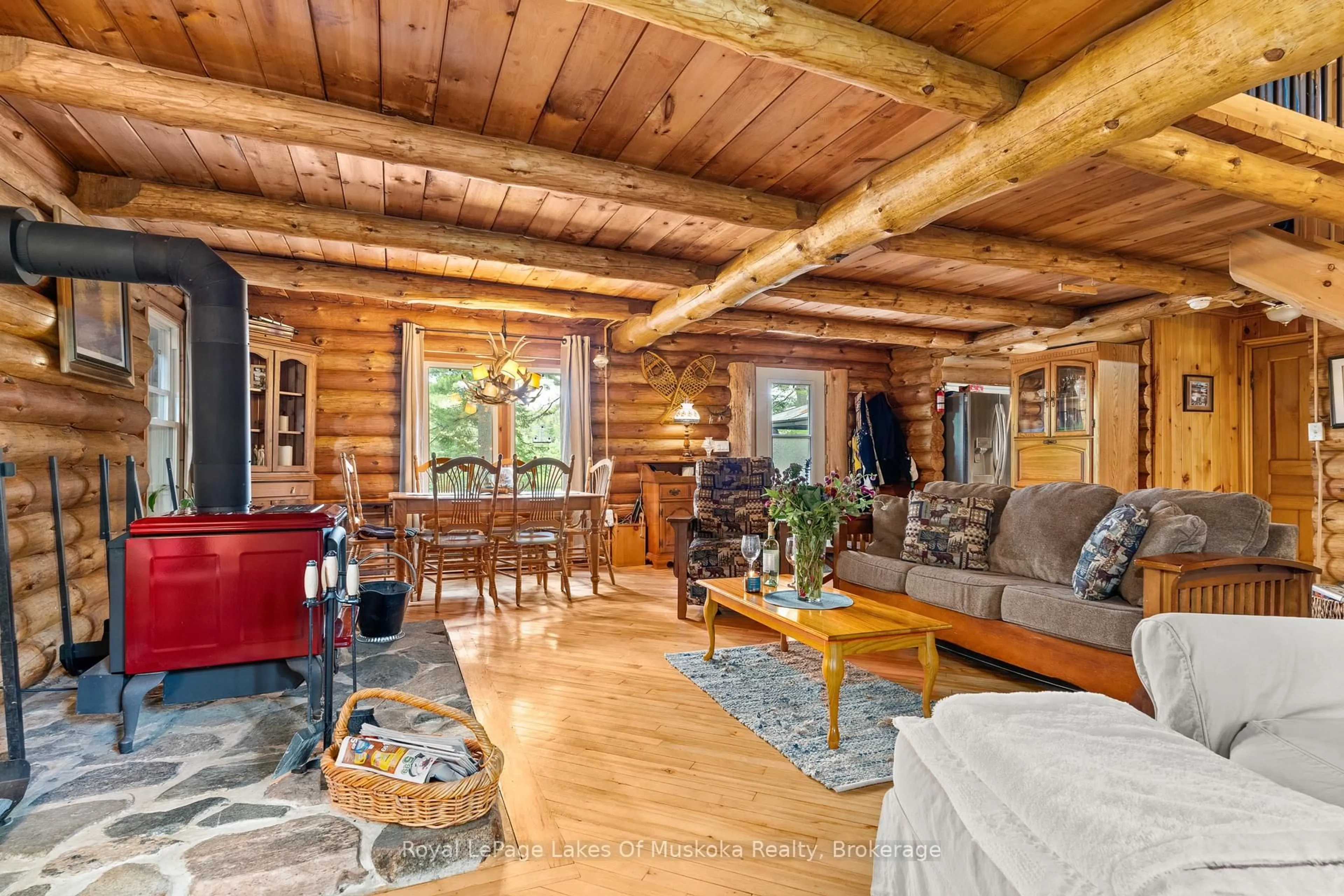 Living room with furniture, wood/laminate floor for 642 AIRPORT Rd #A, Joly Ontario P0A 1Z0