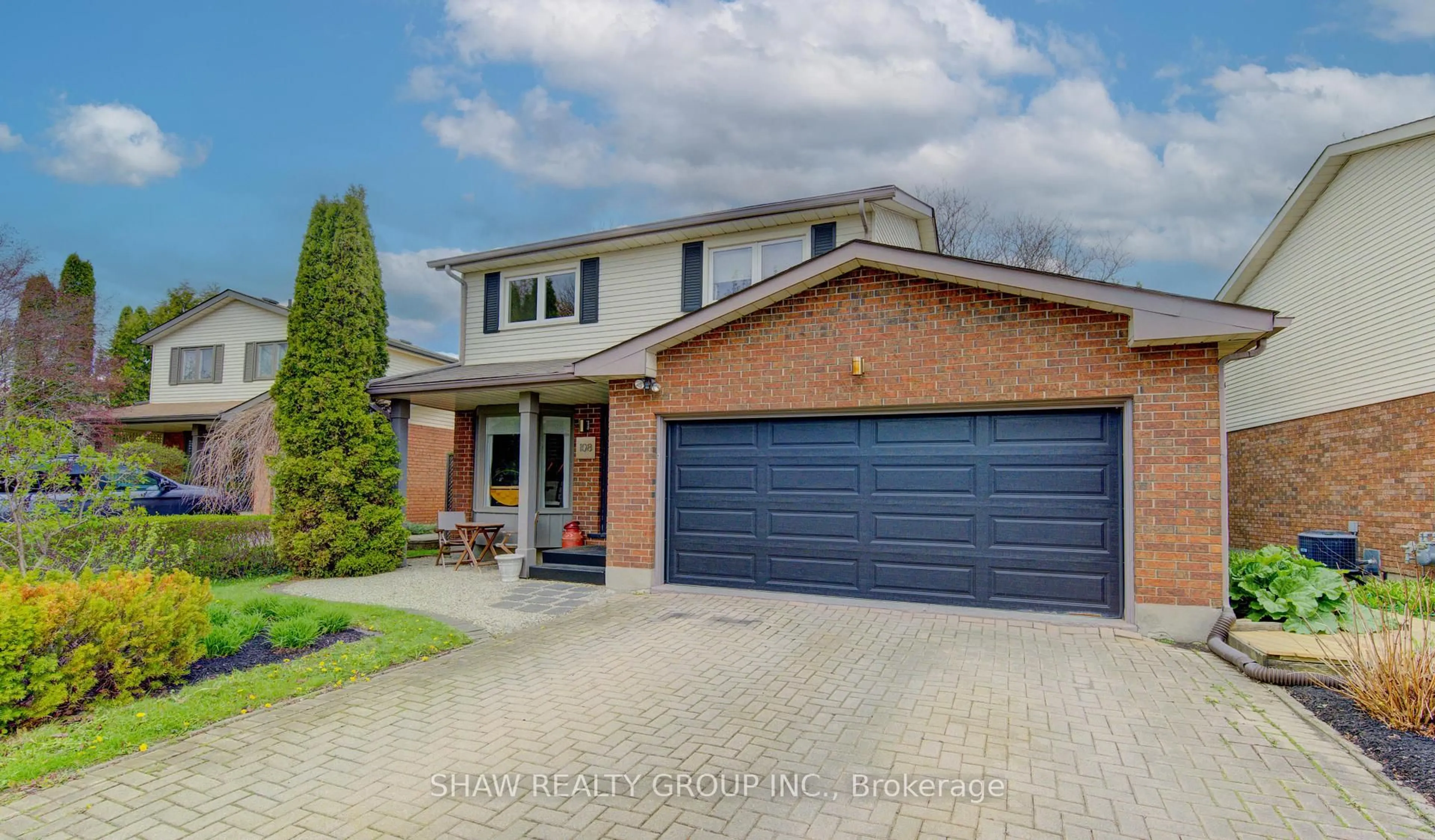 Home with brick exterior material, street for 108 Clearwater Cres, Waterloo Ontario N2V 1L8