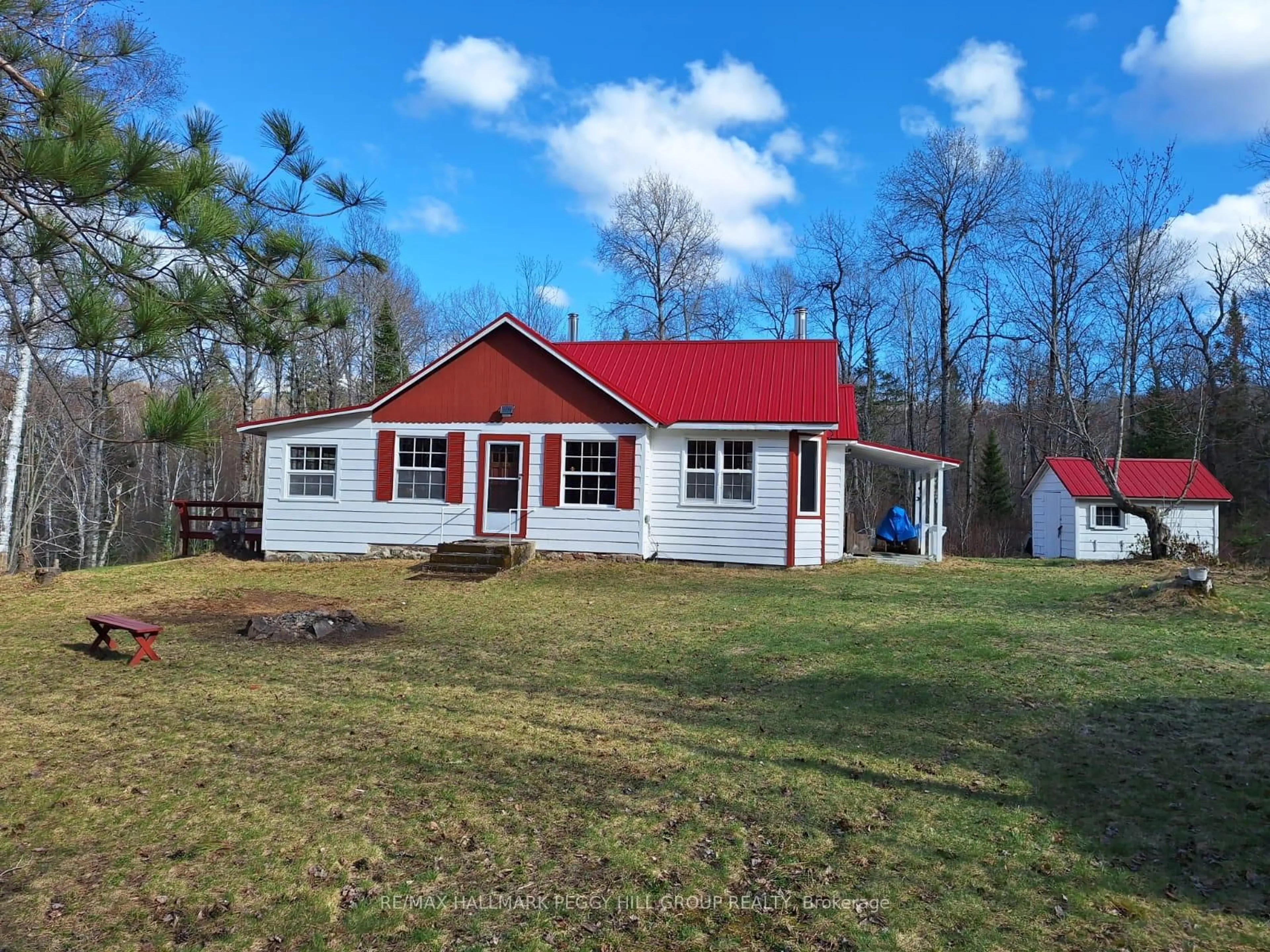 A pic from outside/outdoor area/front of a property/back of a property/a pic from drone, building for 0 Pioneer Rd, Bonfield Ontario P0H 1Z0