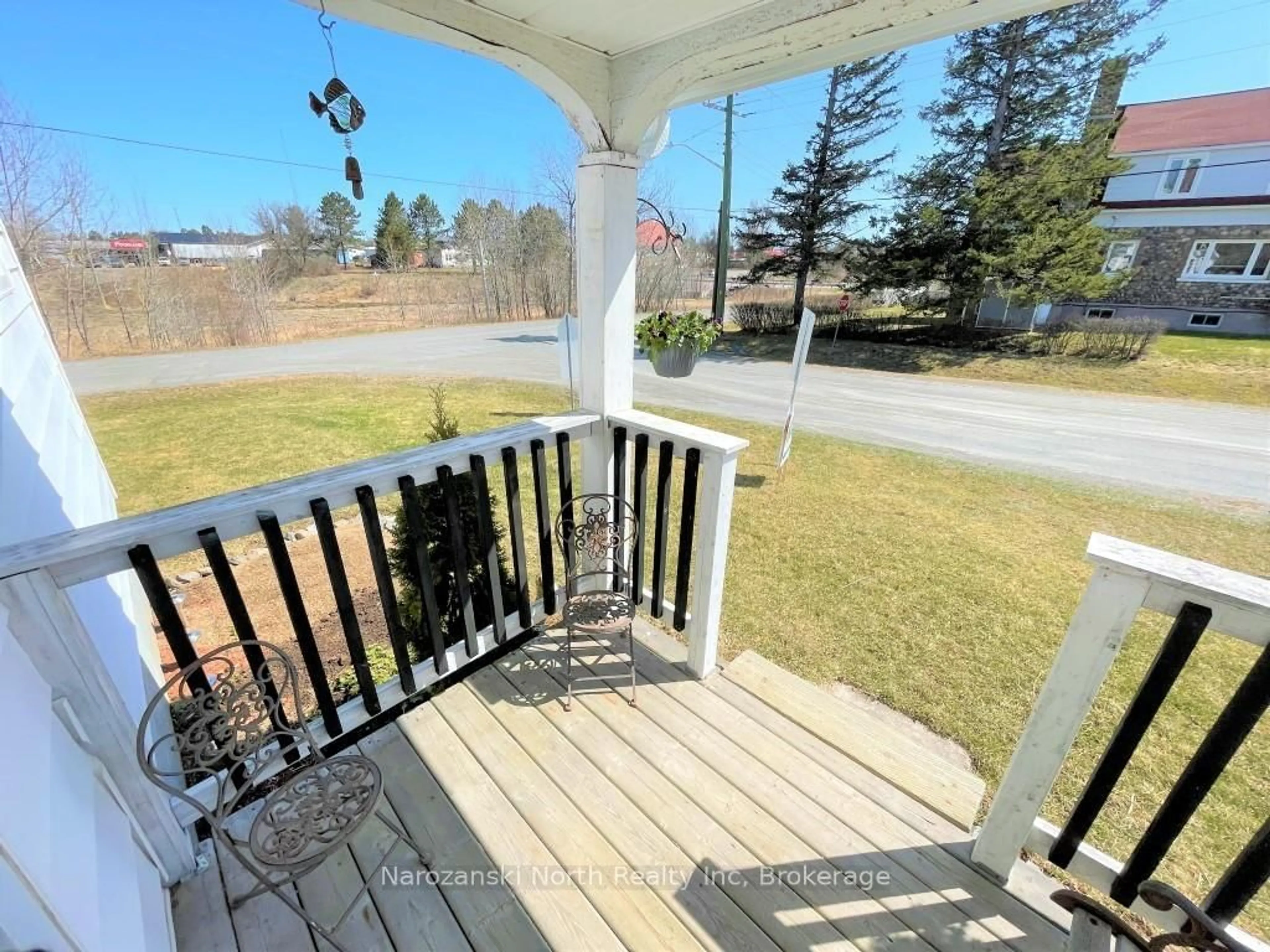 A pic from outside/outdoor area/front of a property/back of a property/a pic from drone, water/lake/river/ocean view for 1 Lahaie St, French River Ontario P0M 2N0