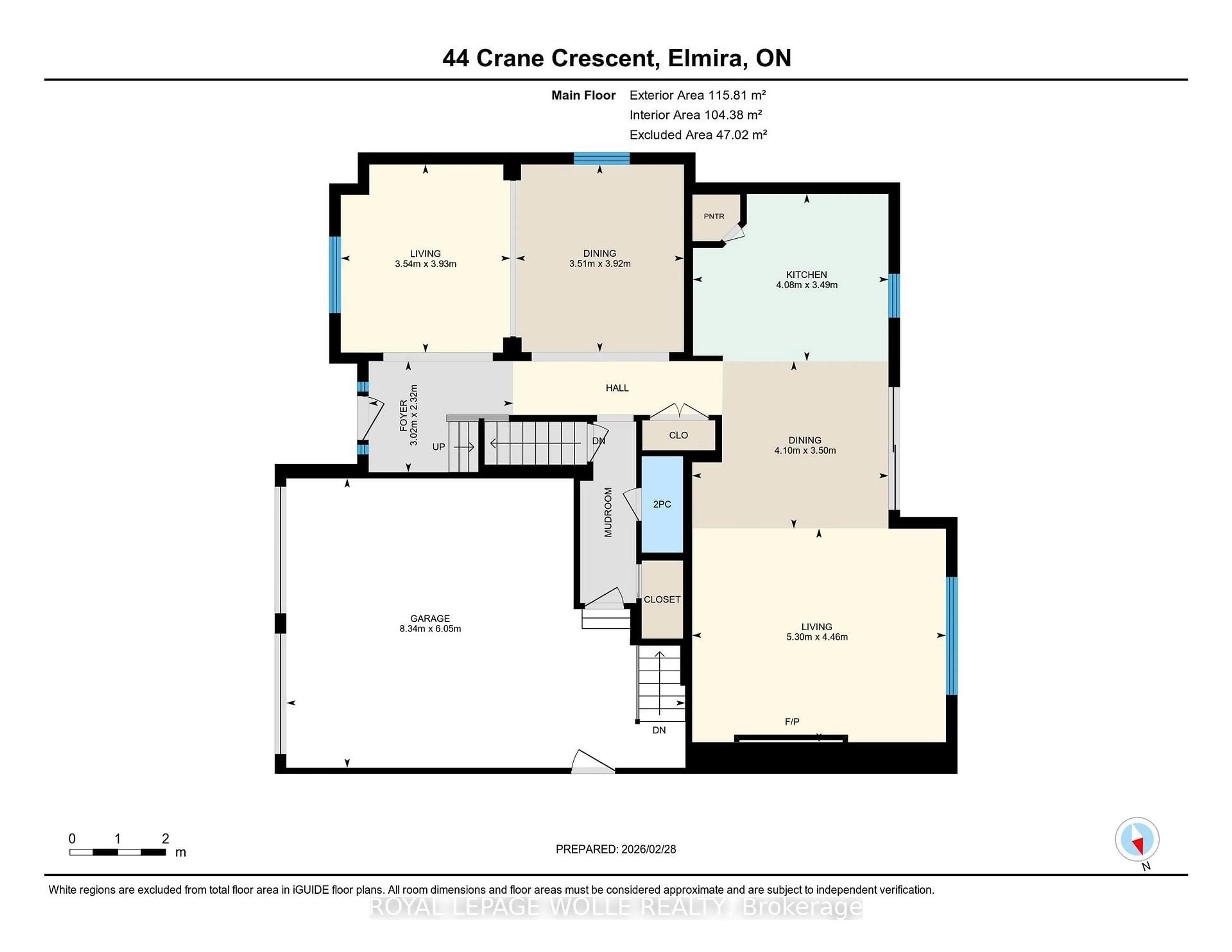 Floor plan for 44 Crane Cres, Woolwich Ontario N3B 3M3
