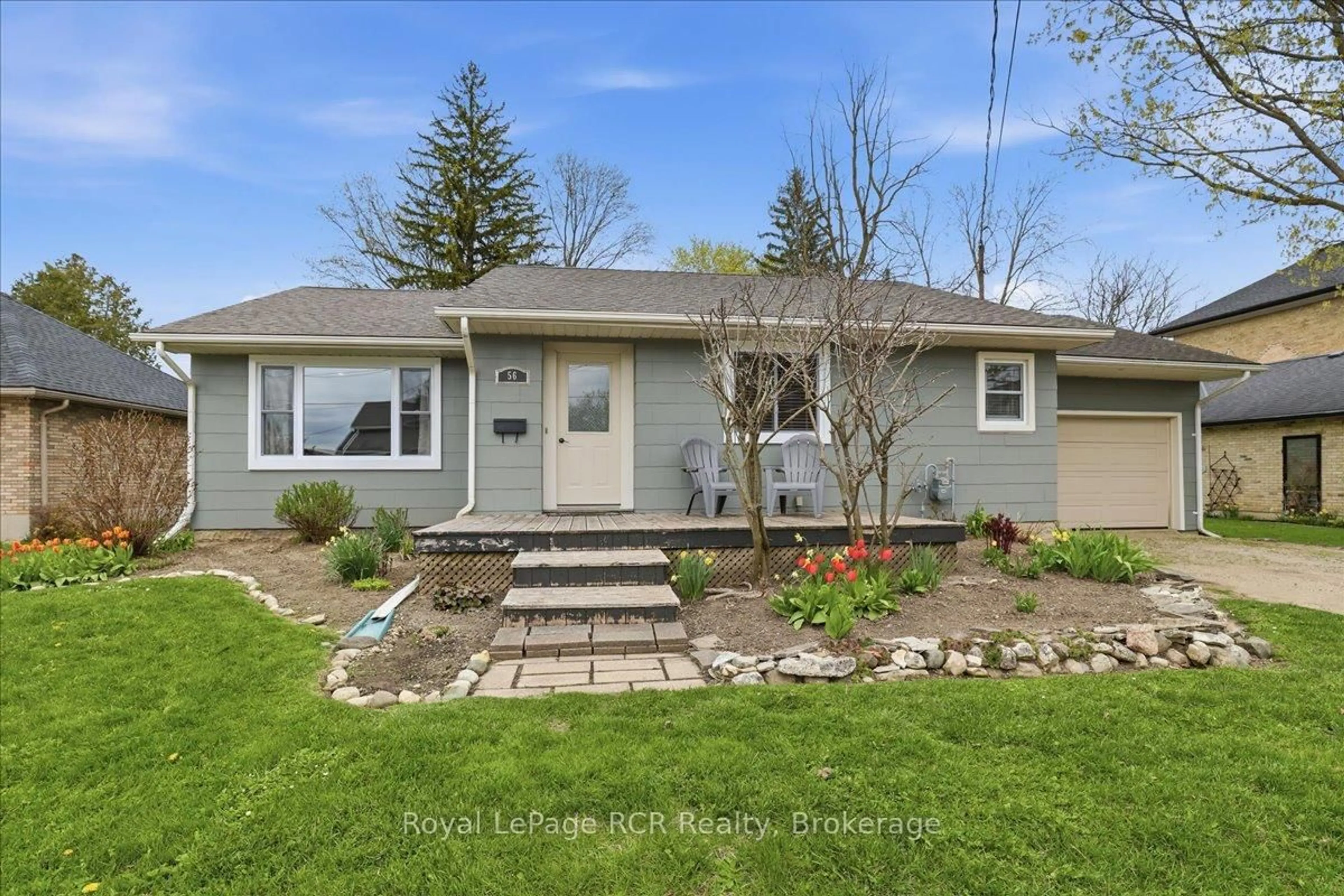 Home with vinyl exterior material, street for 56 John St, Minto Ontario N0G 1Z0