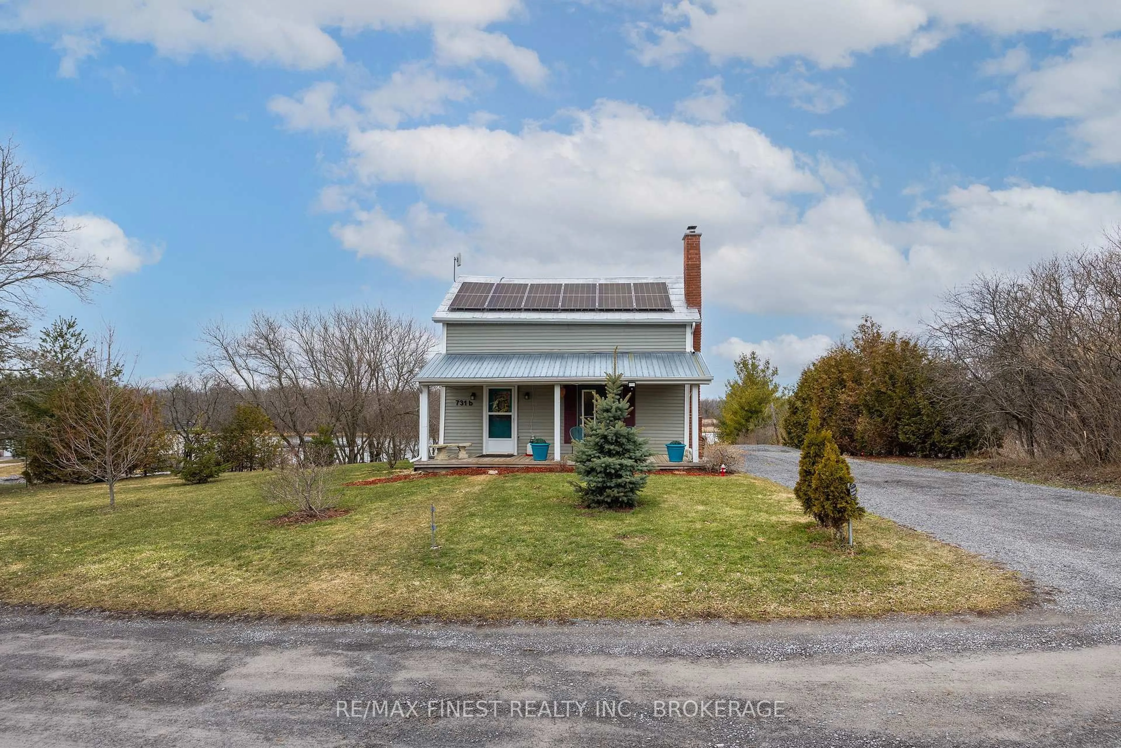A pic from outside/outdoor area/front of a property/back of a property/a pic from drone, unknown for 731B County Road 9, Greater Napanee Ontario K7R 0E3
