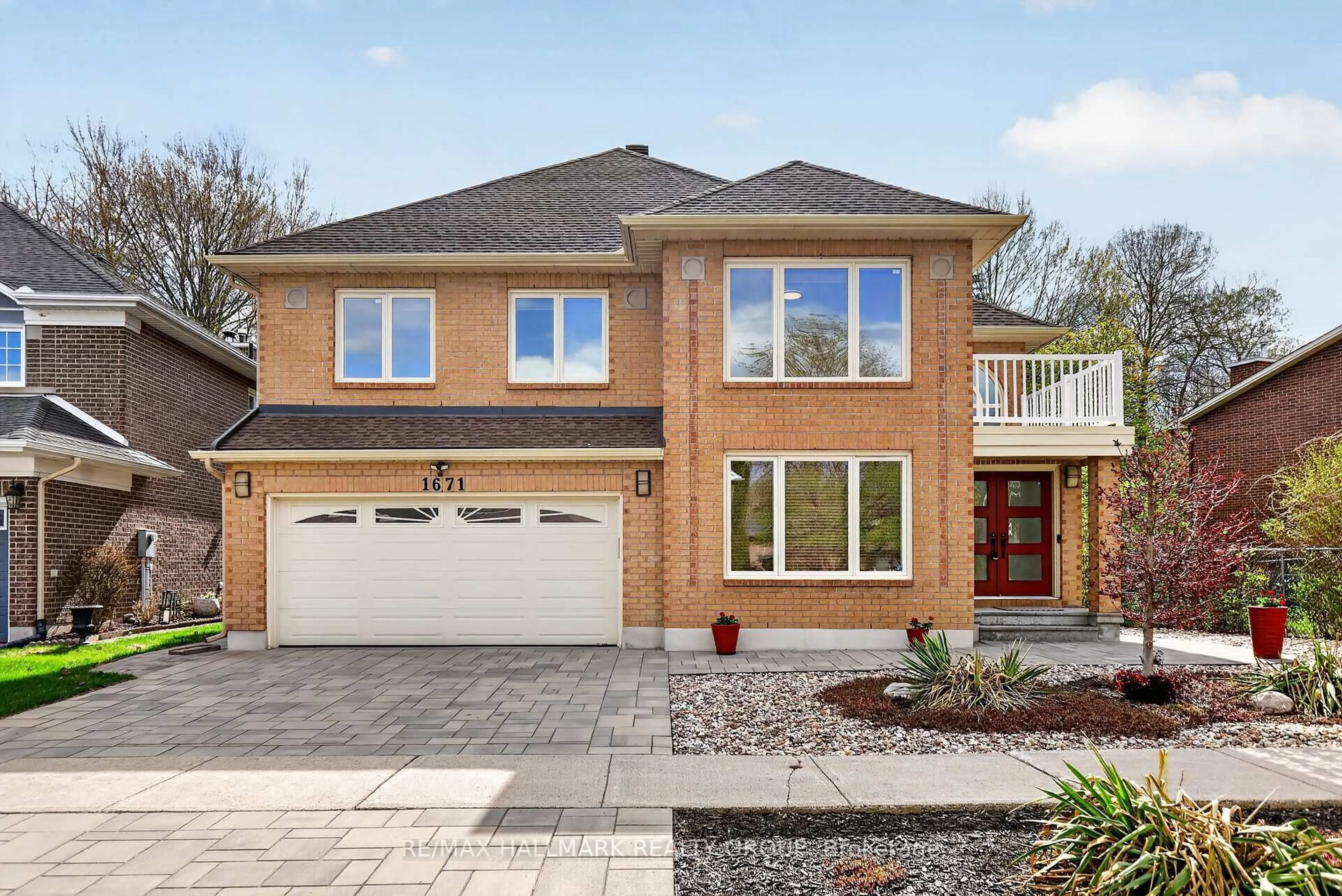 Home with brick exterior material, street for 1671 Autumn Ridge Dr, Orleans Ontario K1C 6Y3