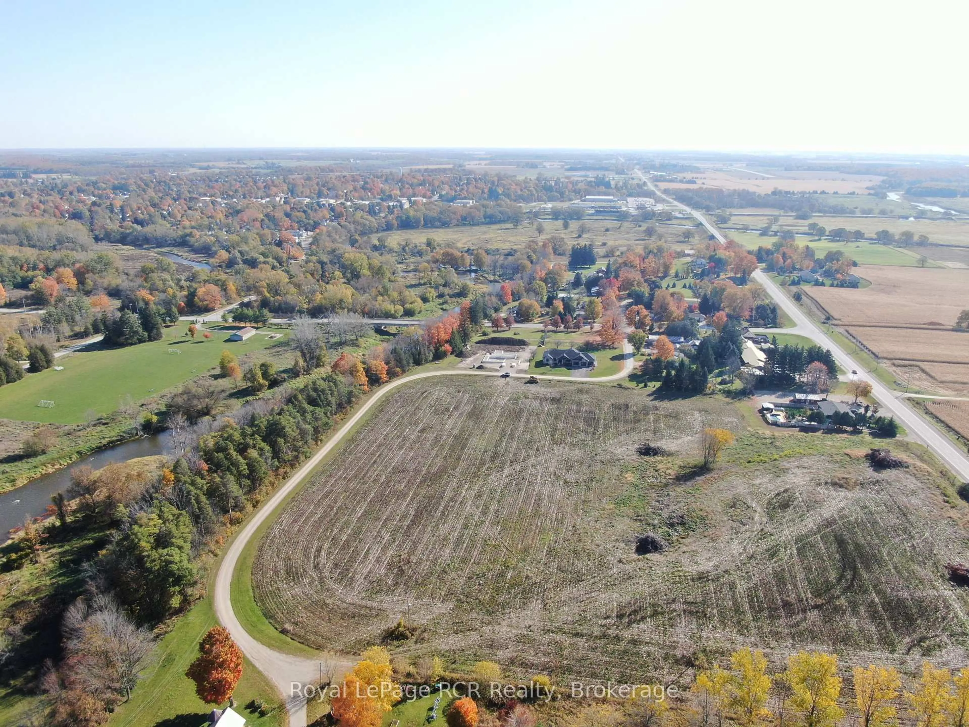 A pic from outside/outdoor area/front of a property/back of a property/a pic from drone, water/lake/river/ocean view for Lot 16 Augusta St, North Huron Ontario N0G 2W0