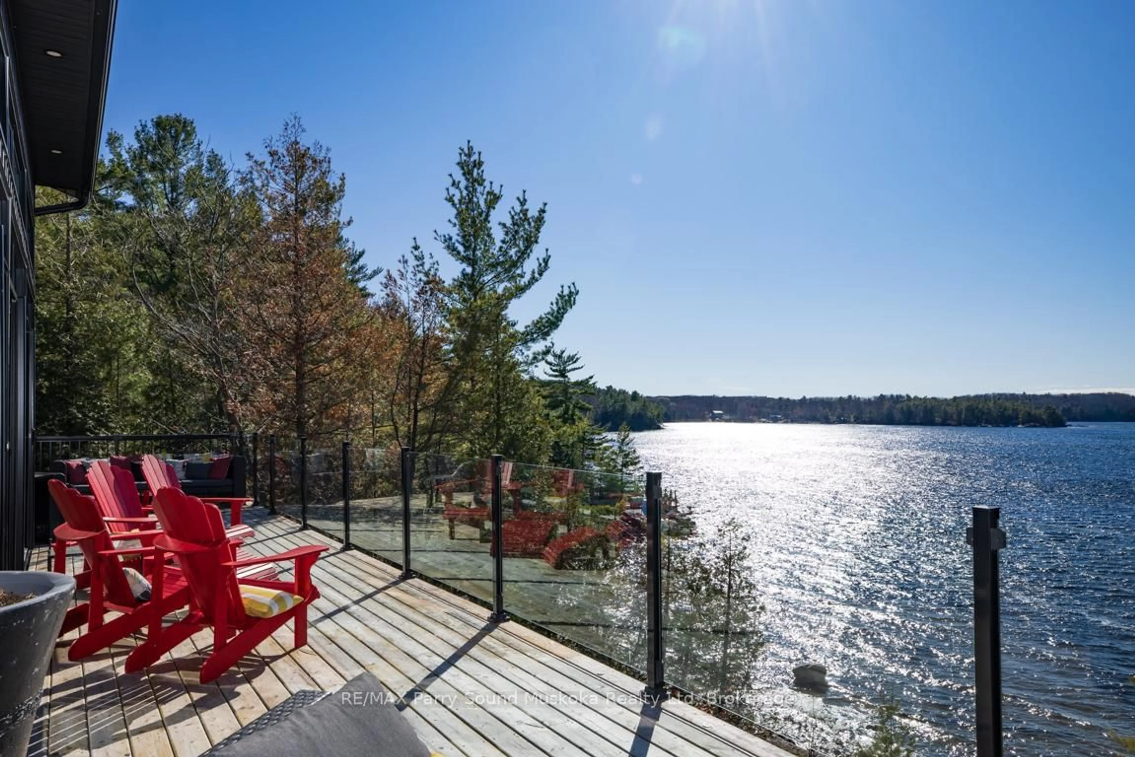 Patio, water/lake/river/ocean view for 1201 Geewadin Rd, Parry Sound Ontario P2A 2X2