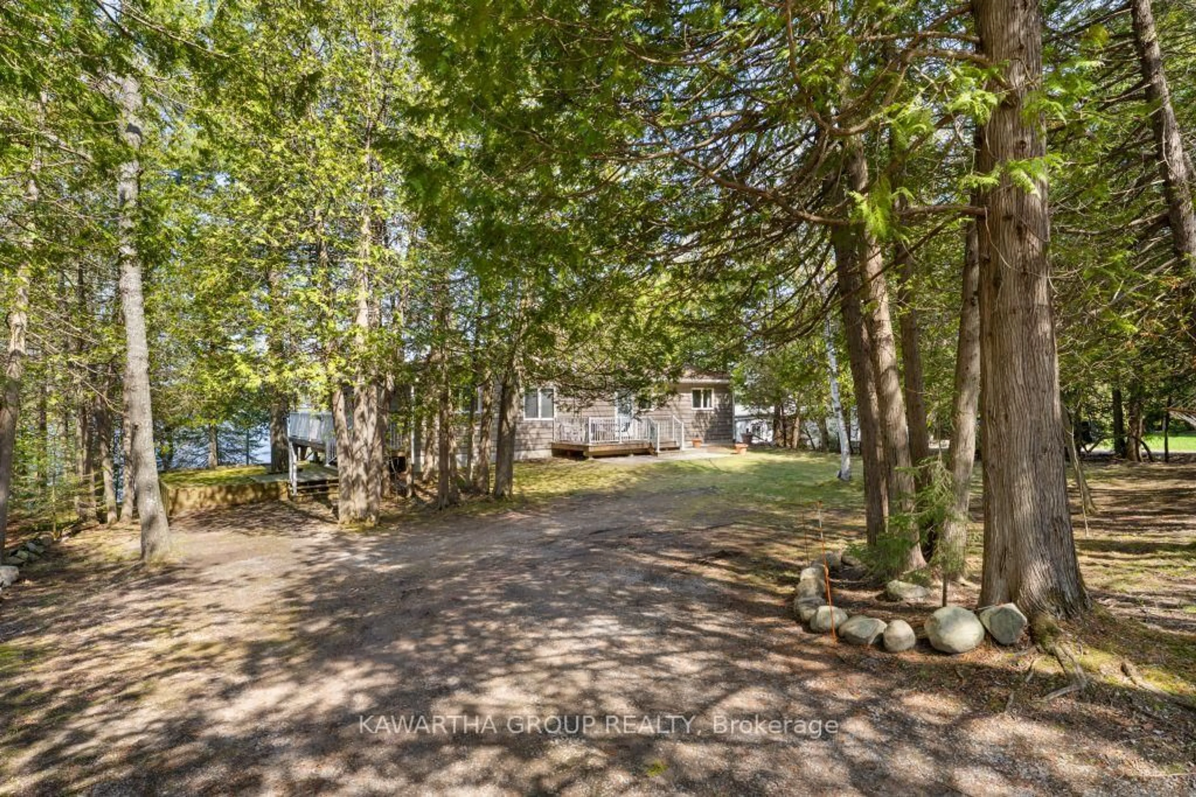 Patio, forest/trees view for 43 Holy Bay Dr, Kawartha Lakes Ontario K0M 1K0