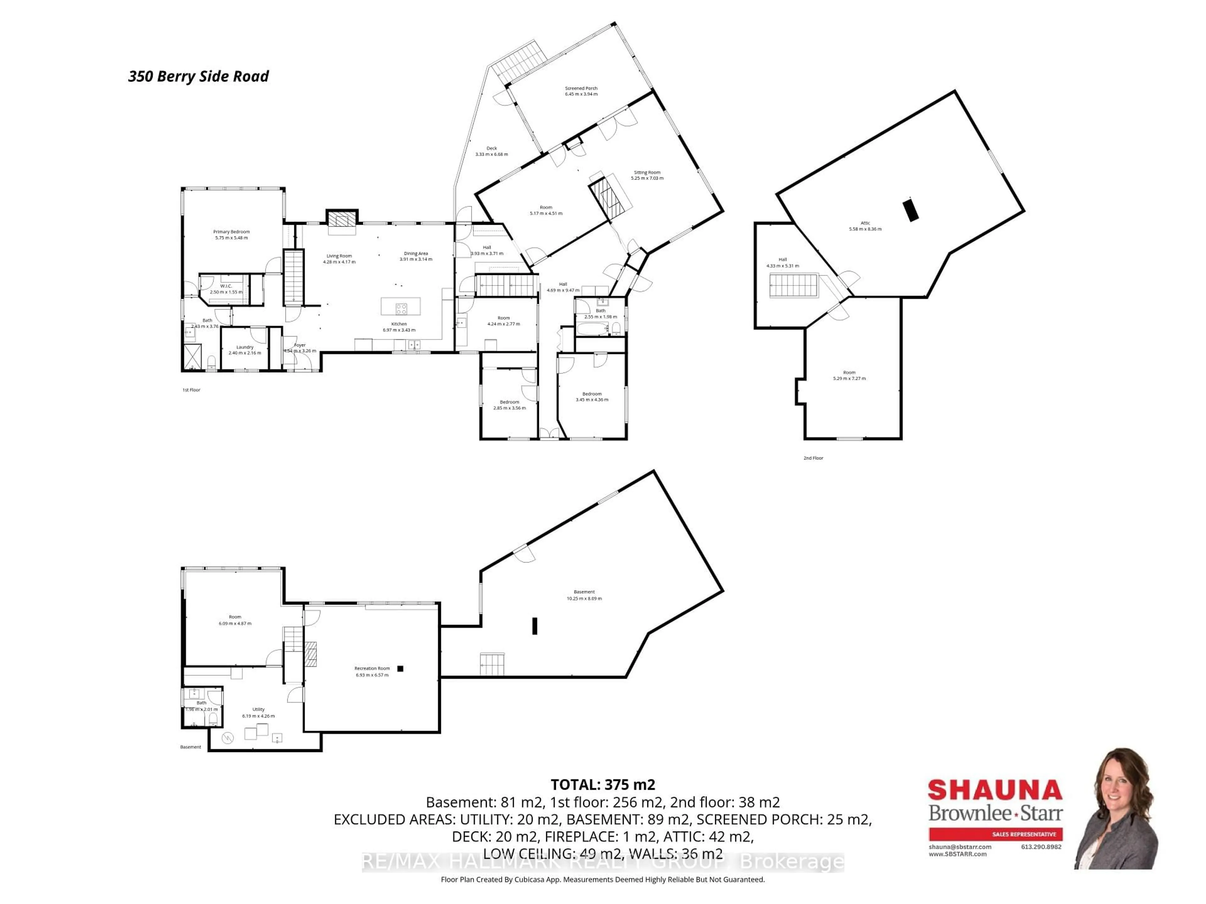 Floor plan for 350 Berry Side Rd, Ottawa Ontario K0A 1T0