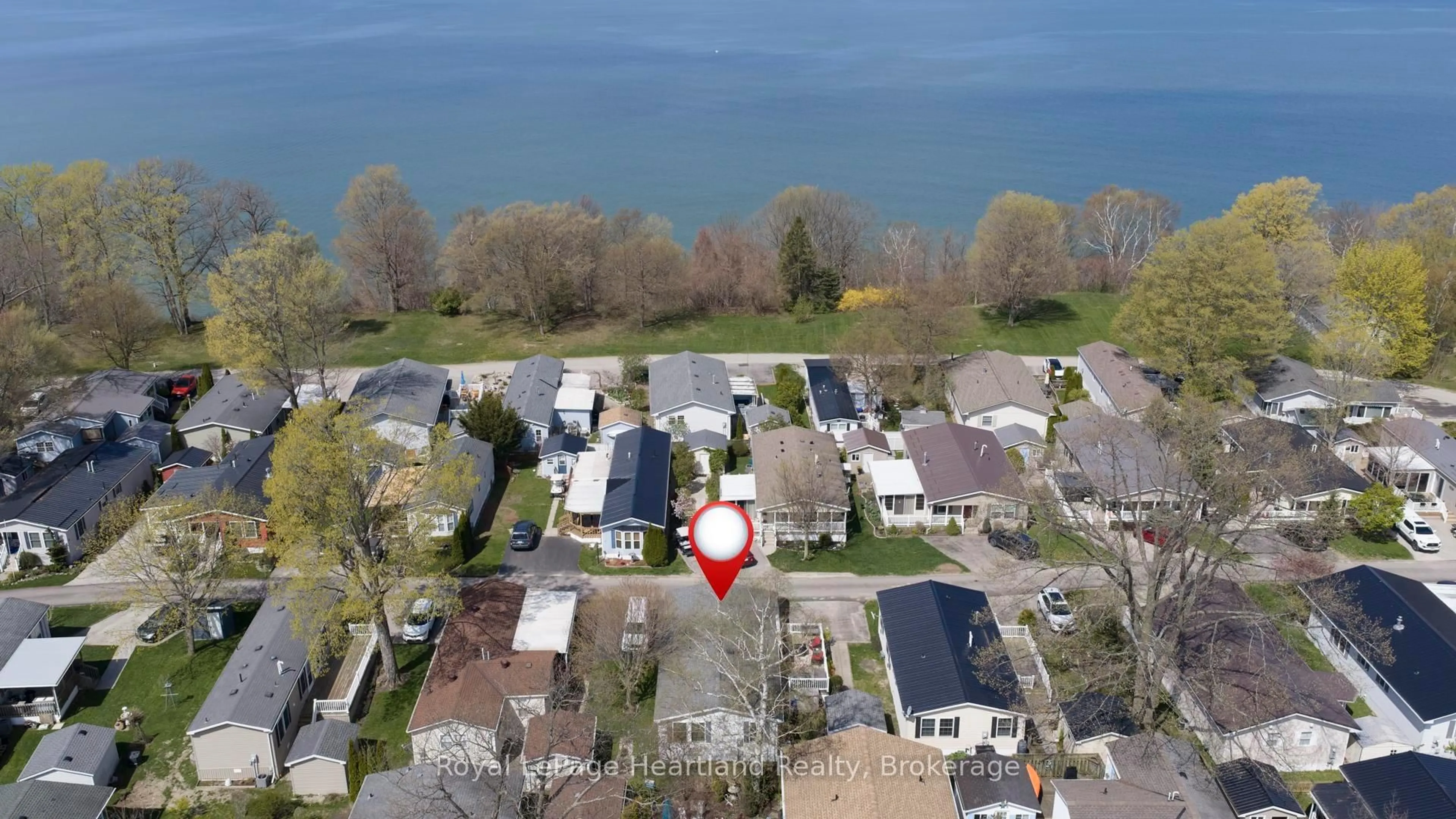 A pic from outside/outdoor area/front of a property/back of a property/a pic from drone, water/lake/river/ocean view for 12 CHEROKEE Lane, Ashfield-Colborne-Wawanosh Ontario N7A 3Y2