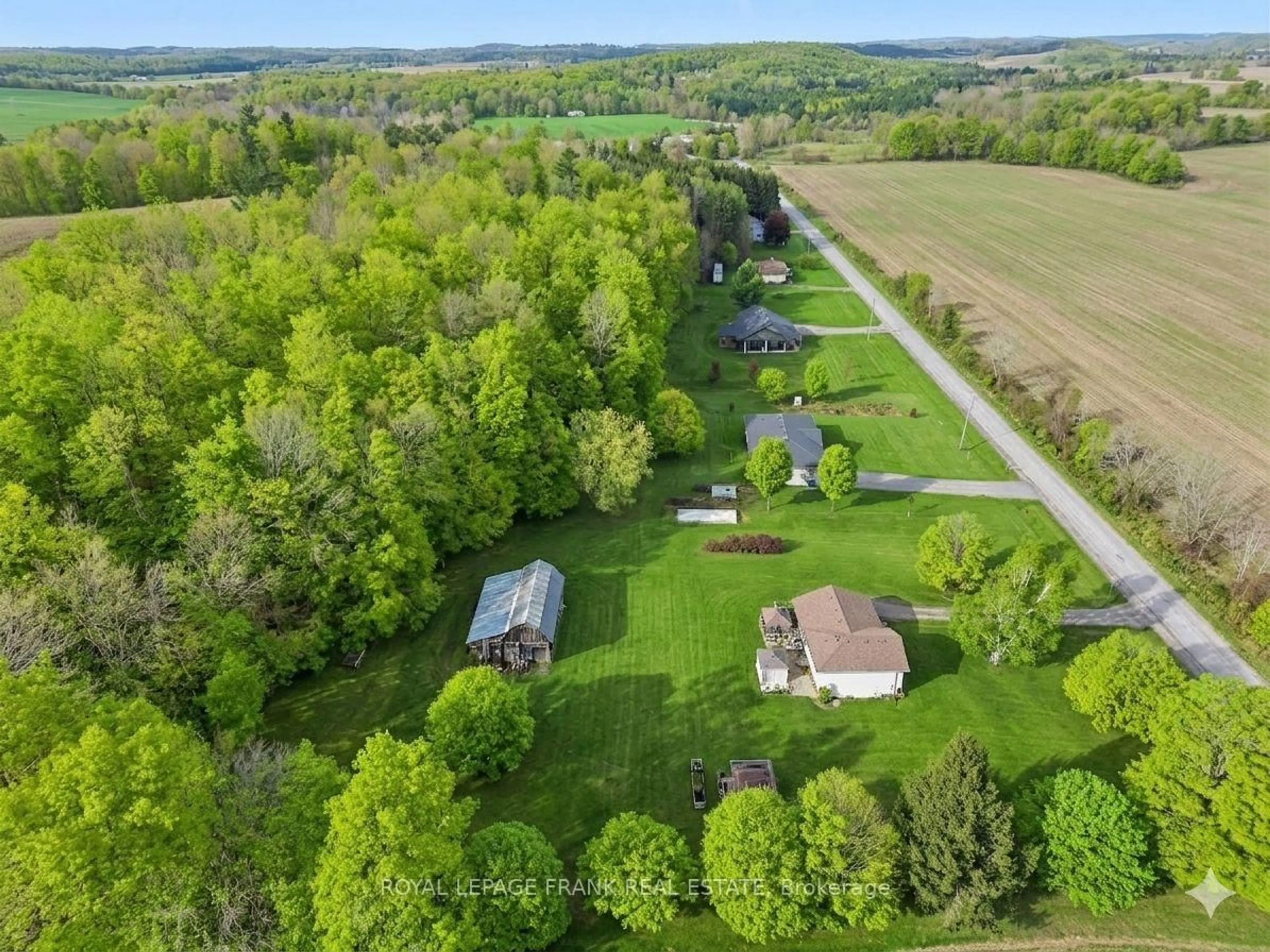 A pic from outside/outdoor area/front of a property/back of a property/a pic from drone, forest/trees view for 64 Skinkle Rd, Trent Hills Ontario K0K 3K0