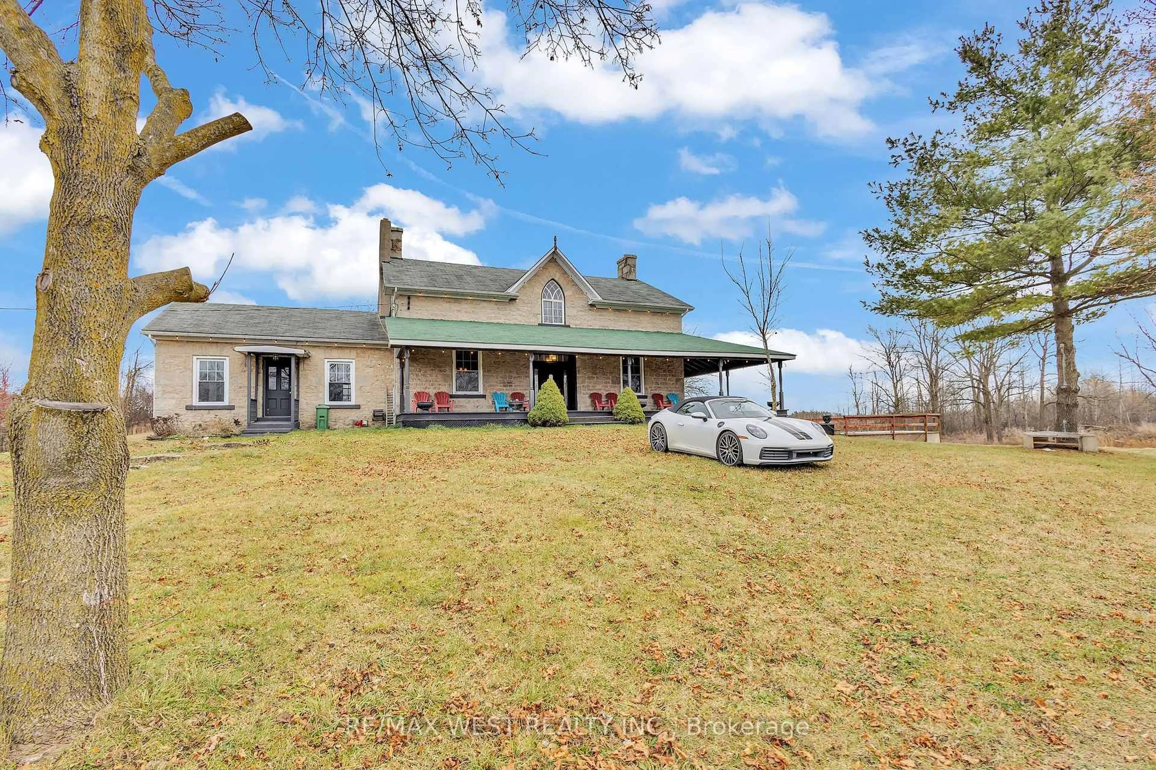 A pic from outside/outdoor area/front of a property/back of a property/a pic from drone, water/lake/river/ocean view for 1802 Regional Rd 97 Rd, Cambridge Ontario N0B 2J0