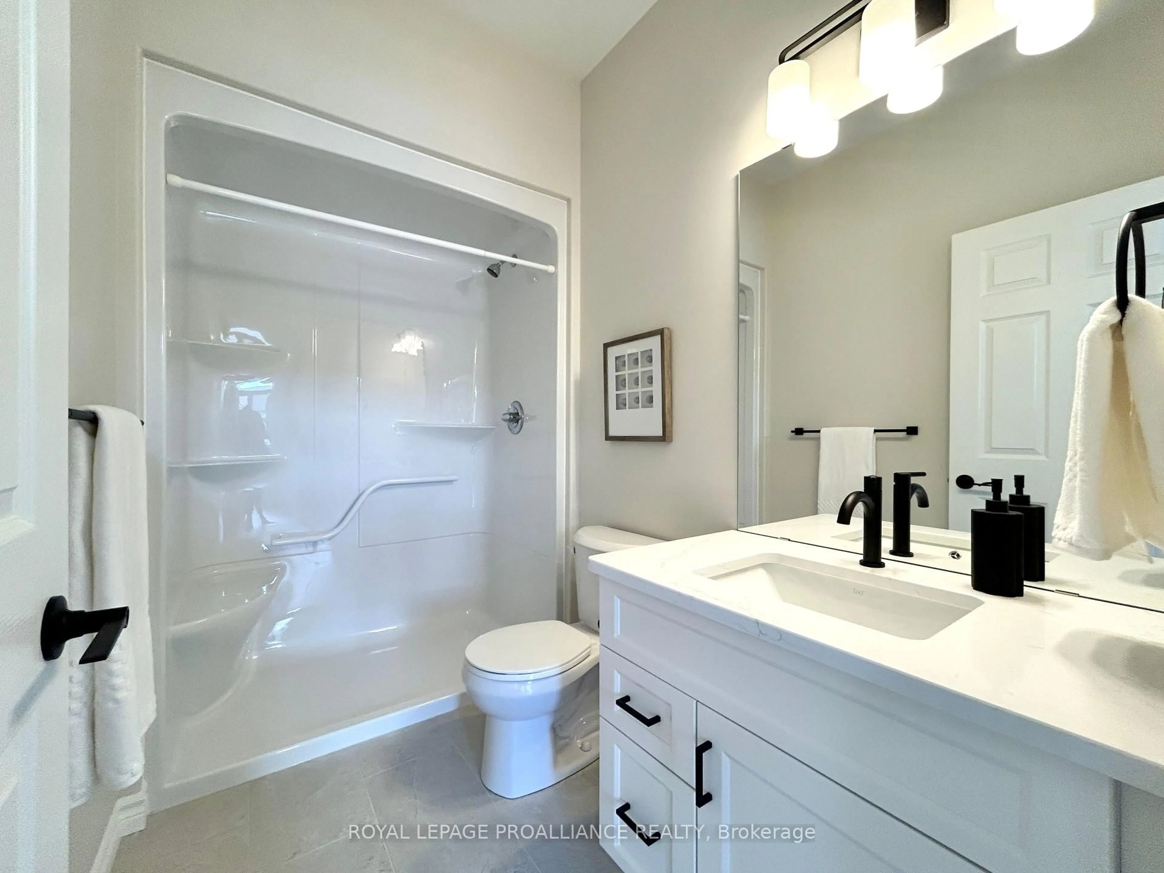 Contemporary bathroom, ceramic/tile floor for 83 Athabaska Dr, Belleville Ontario K8N 0T1