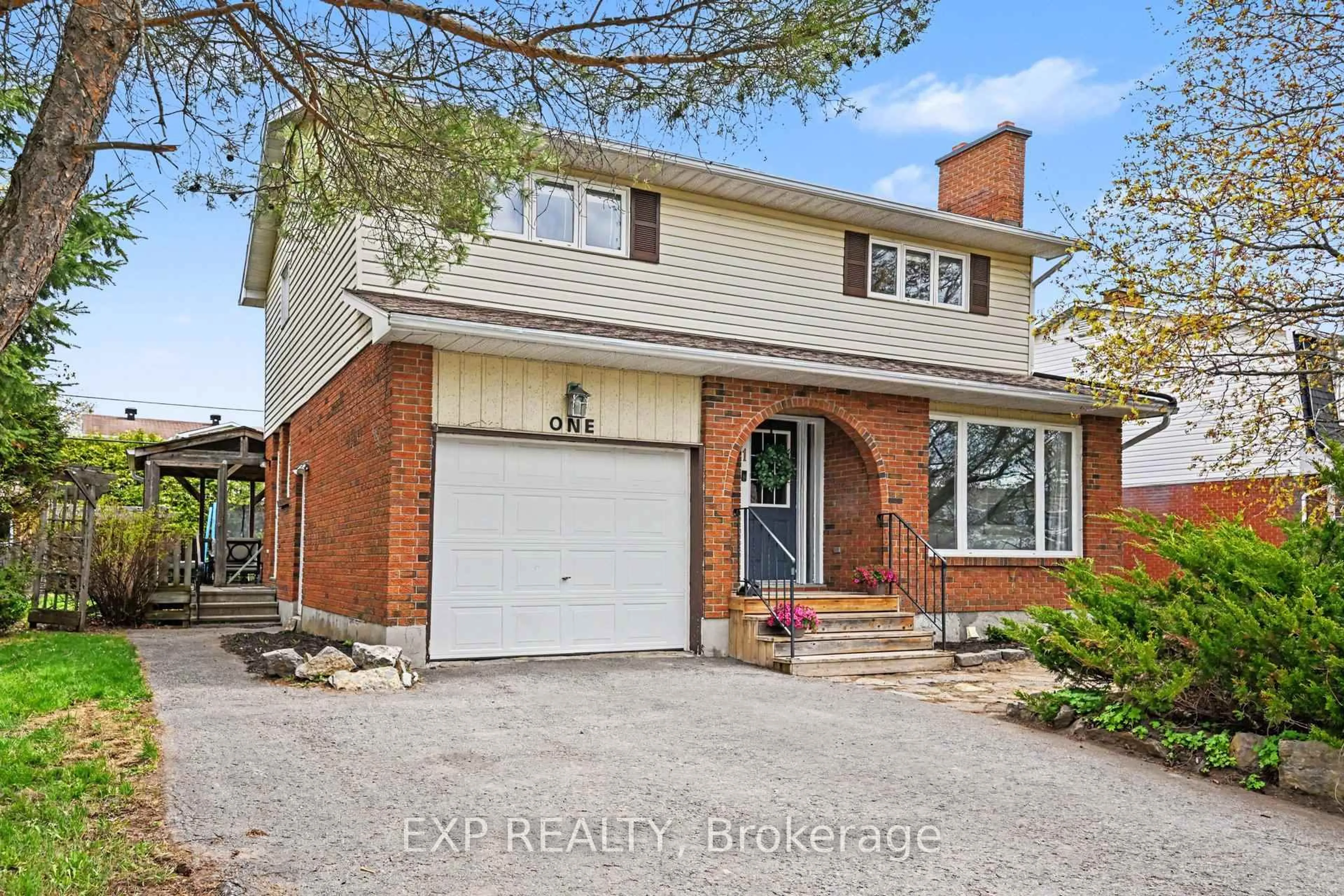 Home with brick exterior material, street for 1 Laura Cres, Almonte Ontario K0A 1A0
