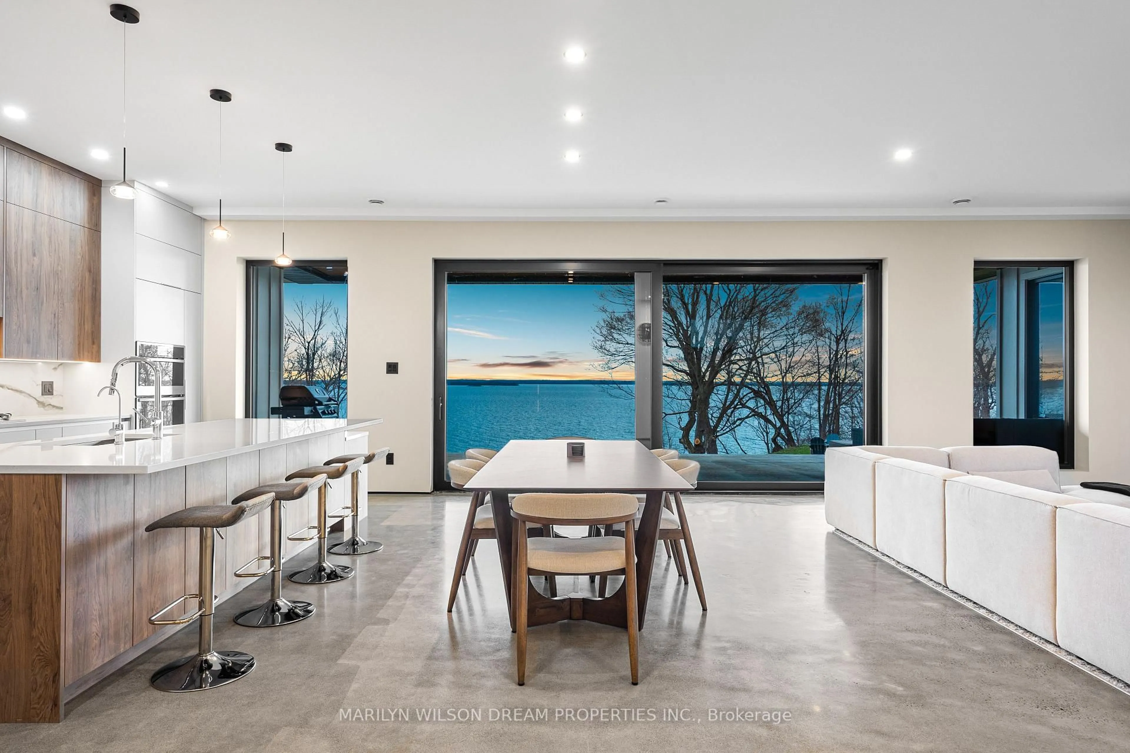 Contemporary kitchen, ceramic/tile floor for 2486 Howe Island Dr, Gananoque Ontario K7G 2V6