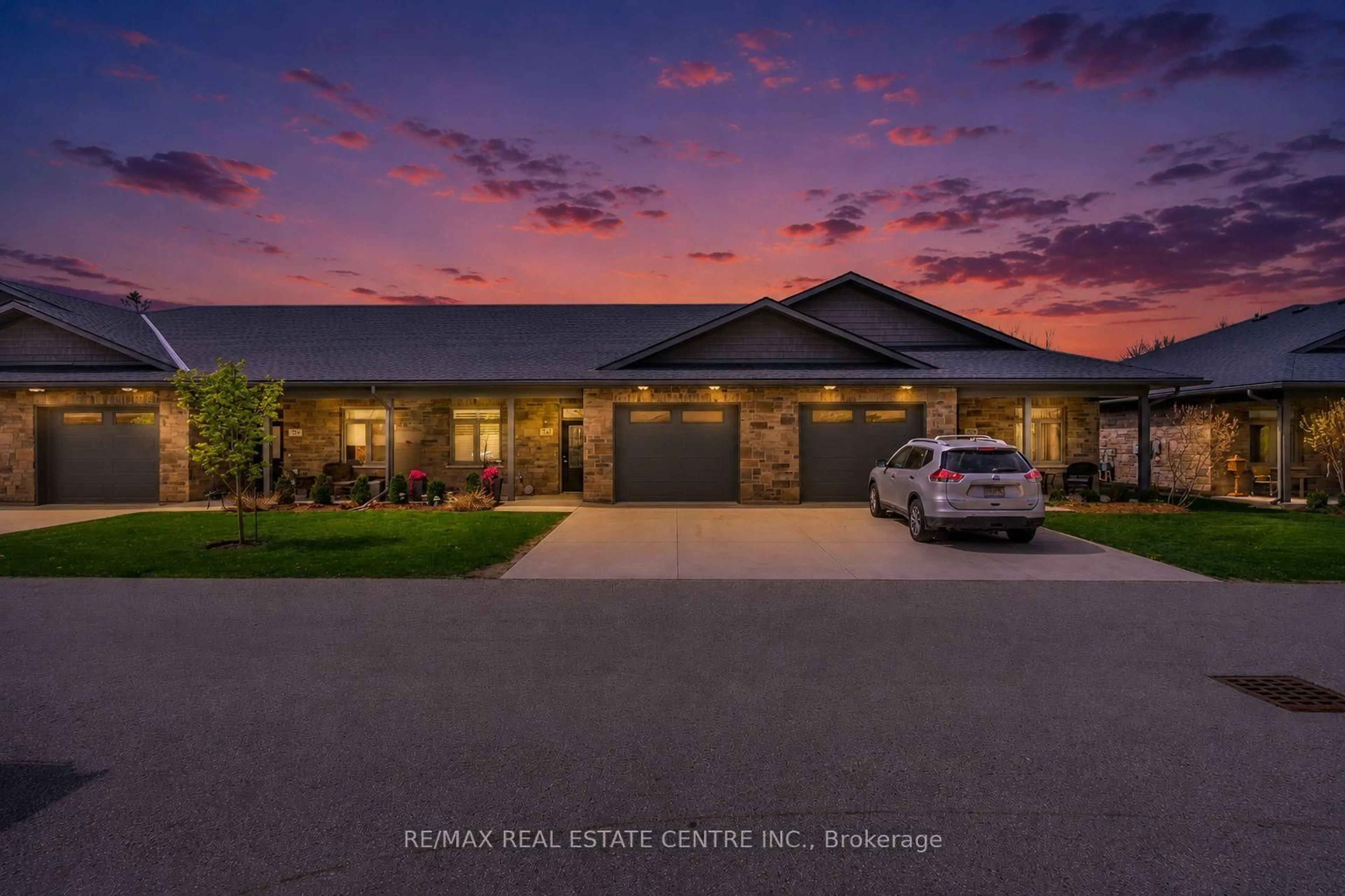 A pic from outside/outdoor area/front of a property/back of a property/a pic from drone, unknown for 375 Mitchell Rd #54, North Perth Ontario N4W 0H4
