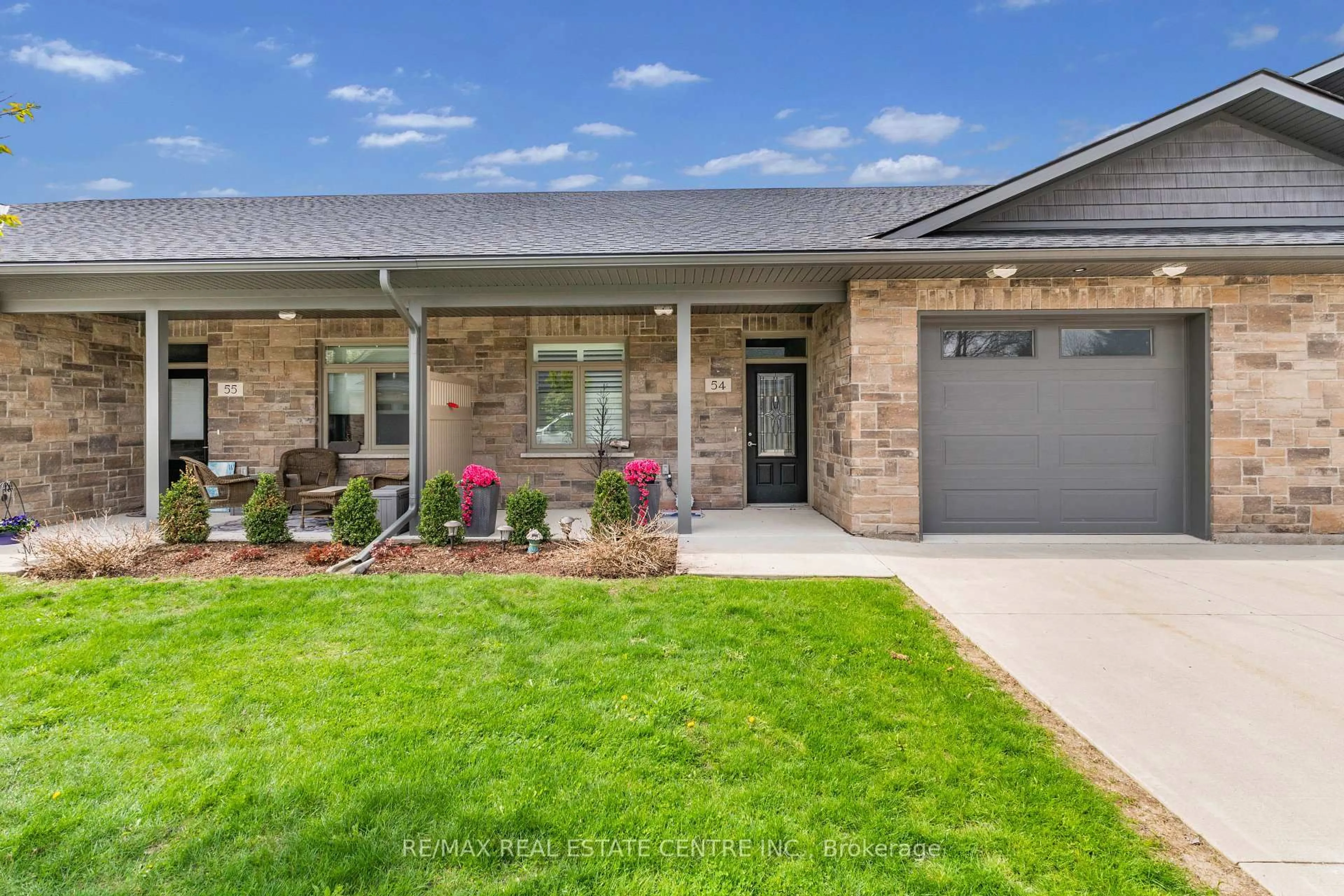 Home with brick exterior material, street for 375 Mitchell Rd #54, North Perth Ontario N4W 0H4
