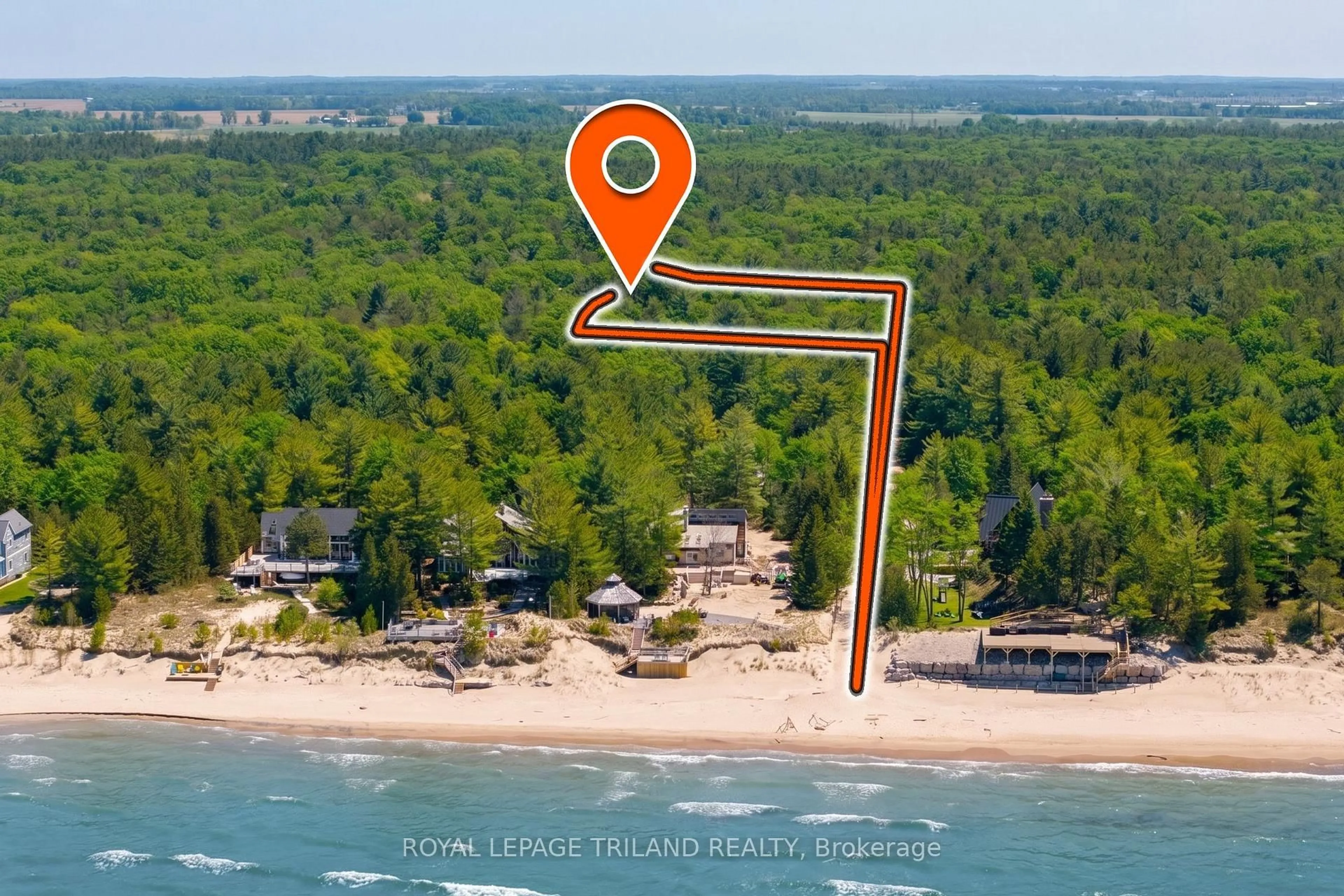 Picture of a map for 10441 Pinetree Dr, Lambton Shores Ontario N0M 1T0