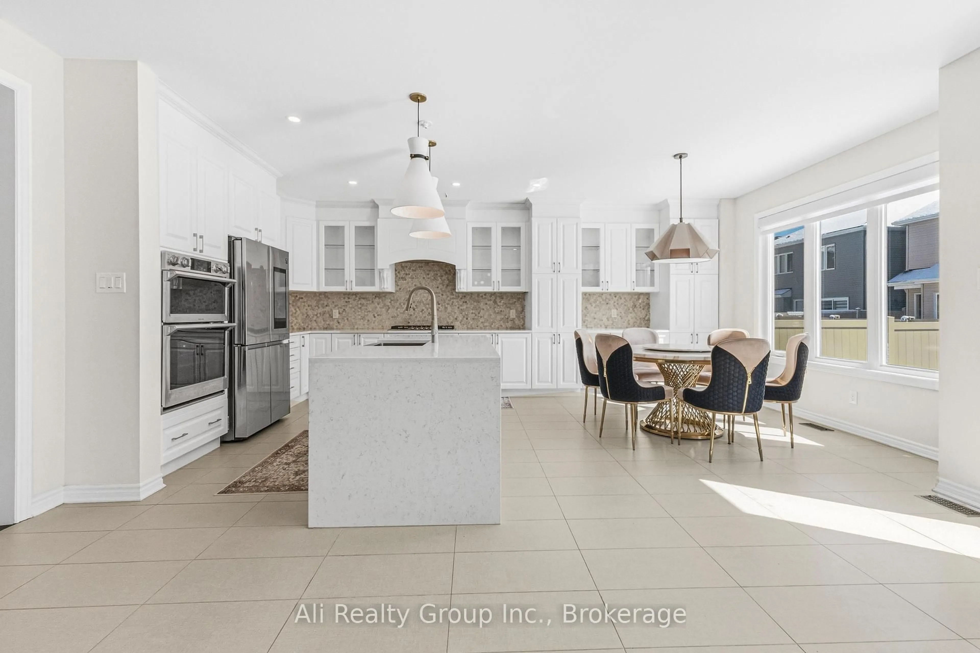 Open concept kitchen, ceramic/tile floor for 38 Mudminnow Cres, Ottawa Ontario K4A 5H8