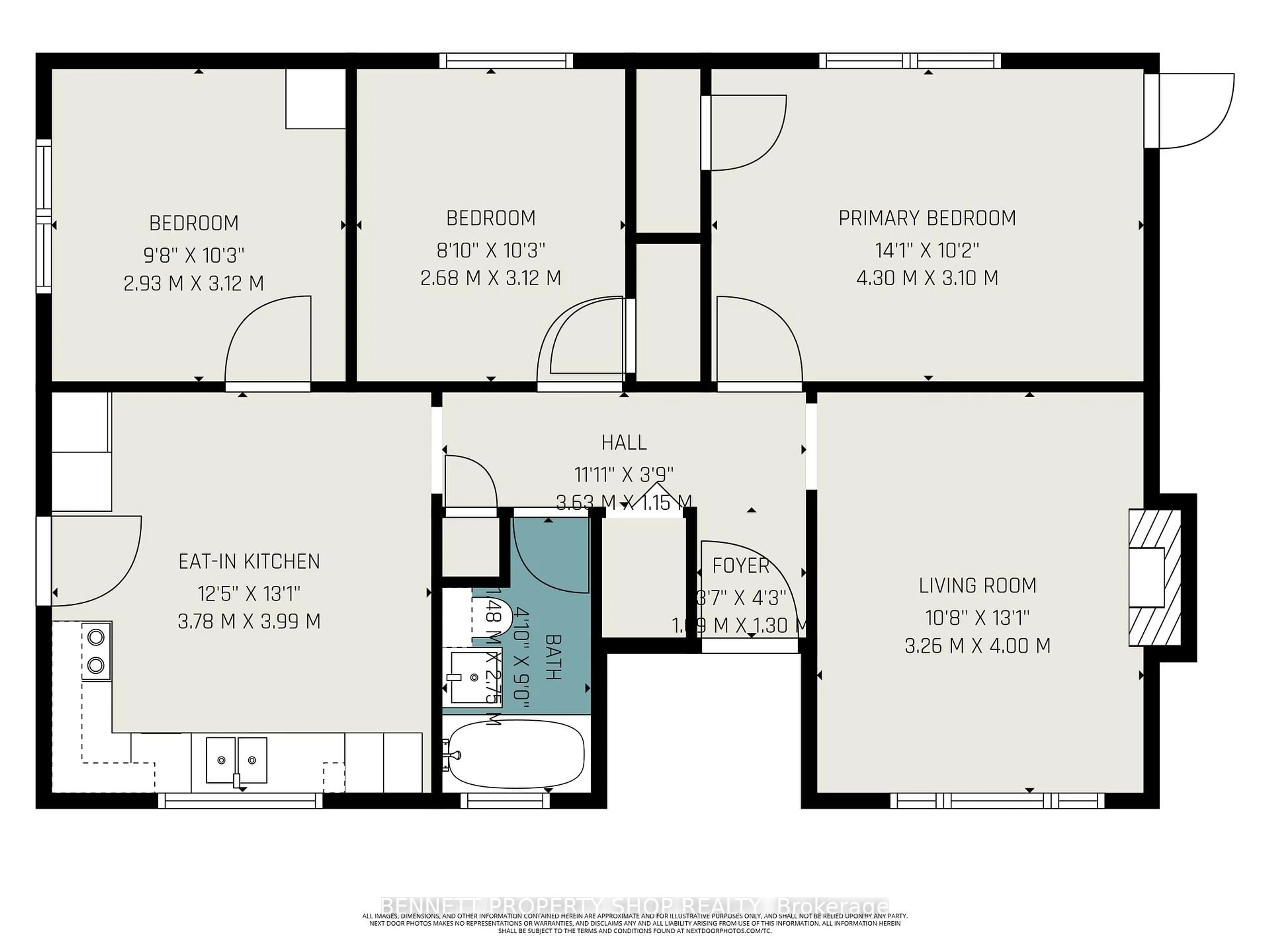 Floor plan for 3033 Richmond Rd, Ottawa Ontario K2B 6S6