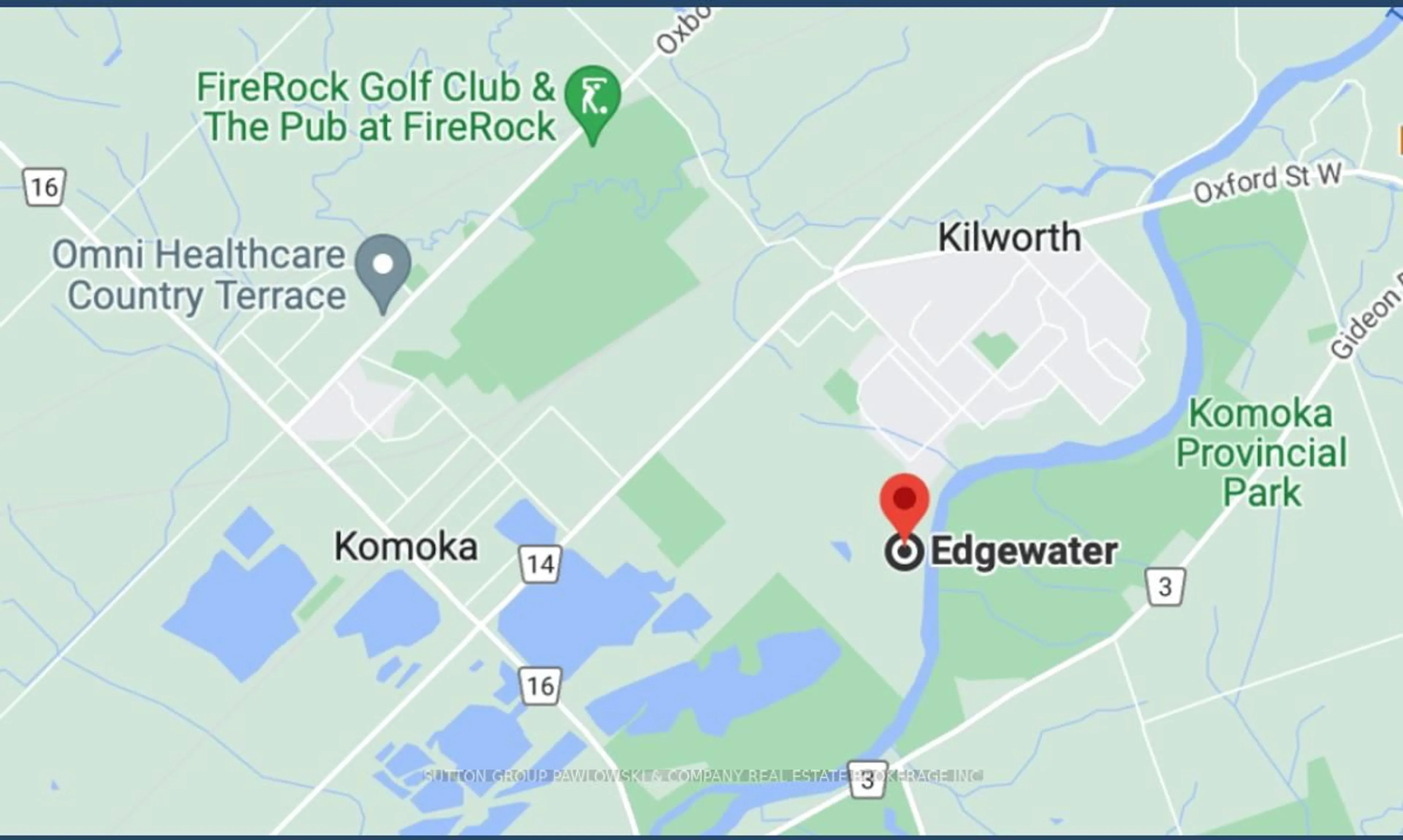 Picture of a map for 184 Westbrook Dr #LOT #51, Middlesex Centre Ontario N0L 1R0