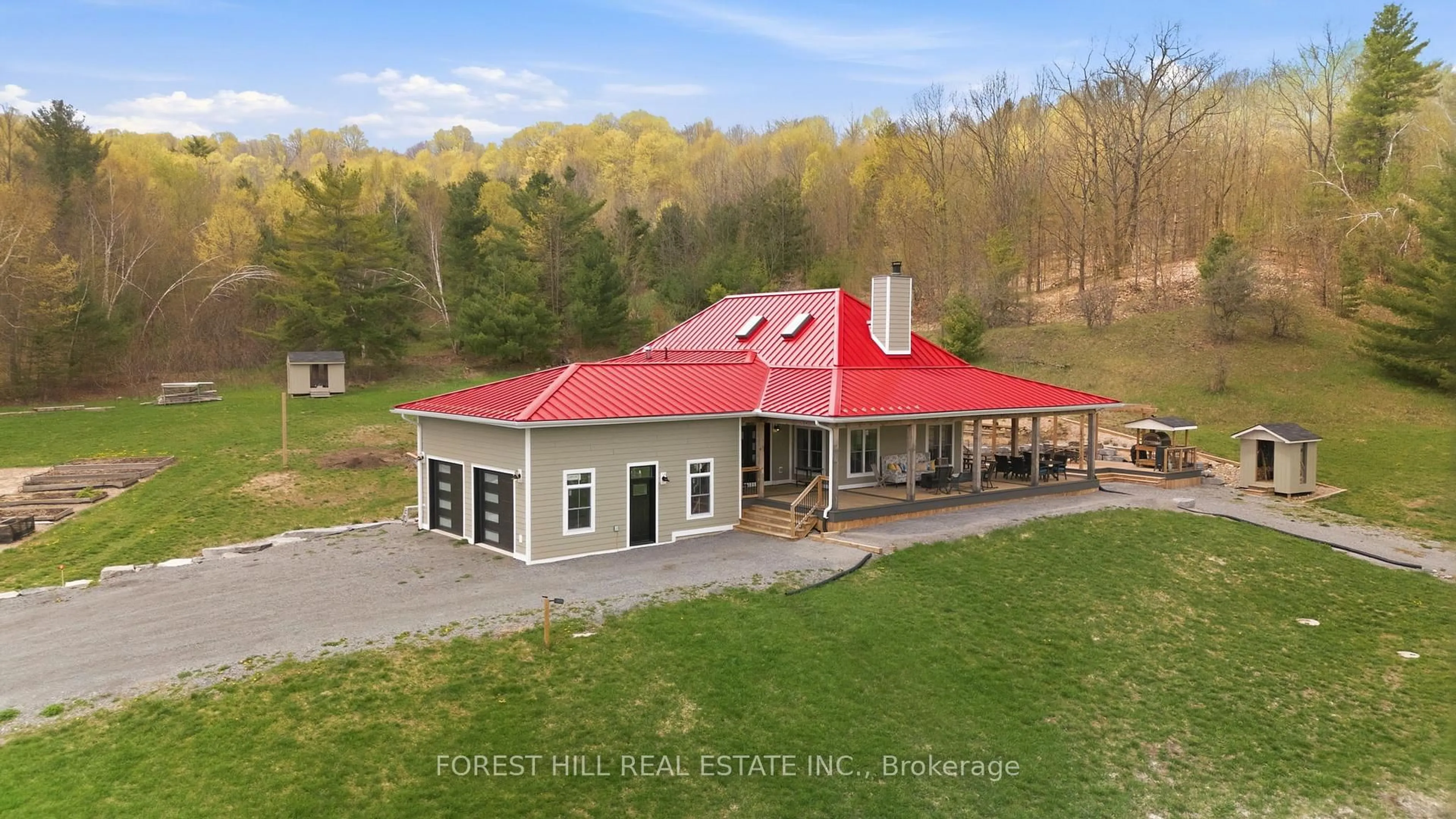 A pic from outside/outdoor area/front of a property/back of a property/a pic from drone, building for 2182 Shelter Valley Rd, Alnwick/Haldimand Ontario K0K 2G0