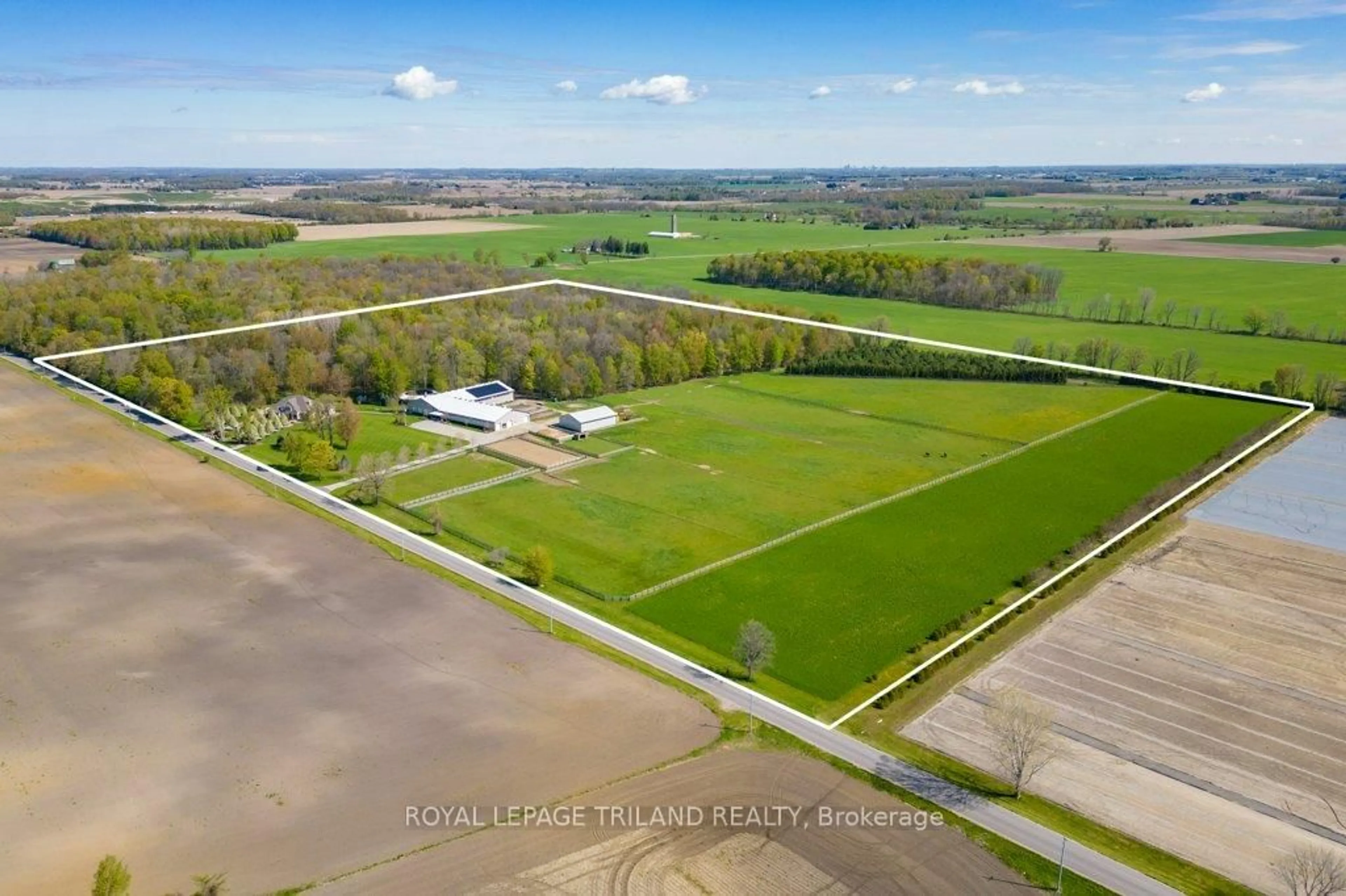 A pic from outside/outdoor area/front of a property/back of a property/a pic from drone, unknown for 37612 John Wise Line, Southwold Ontario N5P 3T2