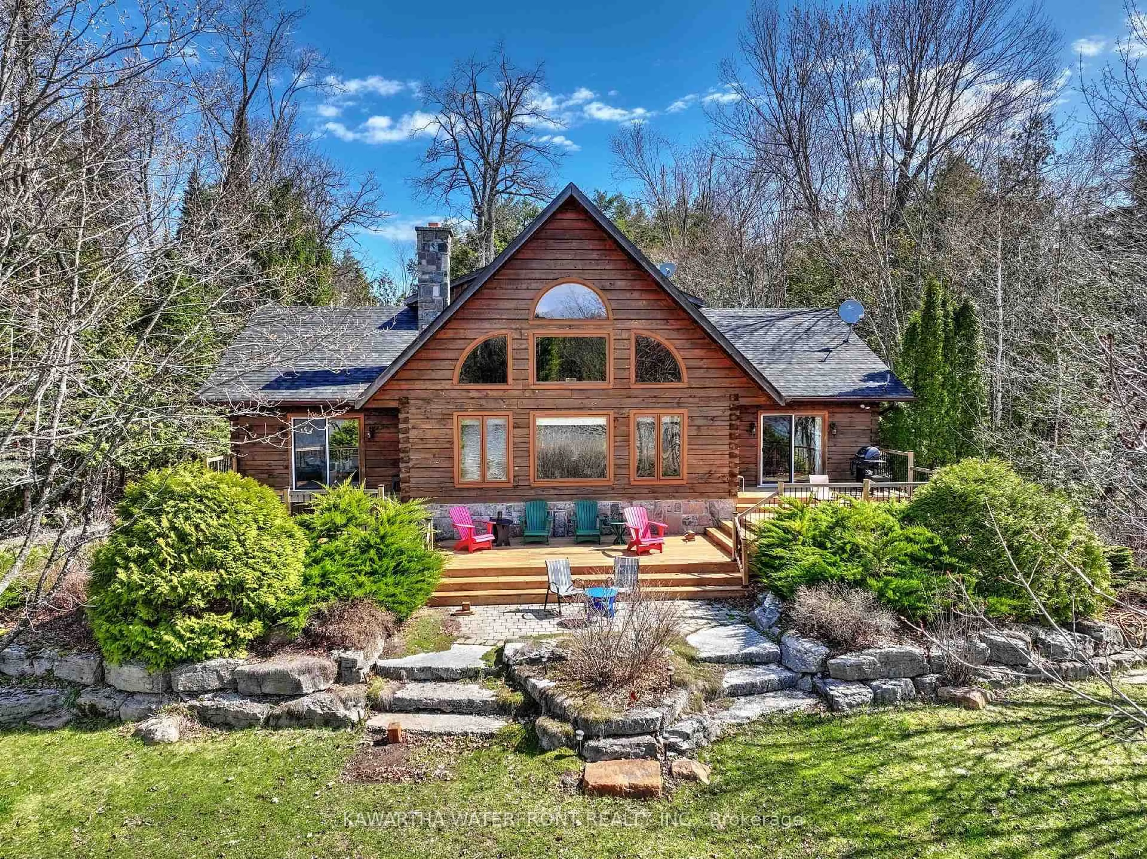 Home with brick exterior material, water/lake/river/ocean view for 43 Shadow Lake Road 14 Rd, Kawartha Lakes Ontario K0M 1K0