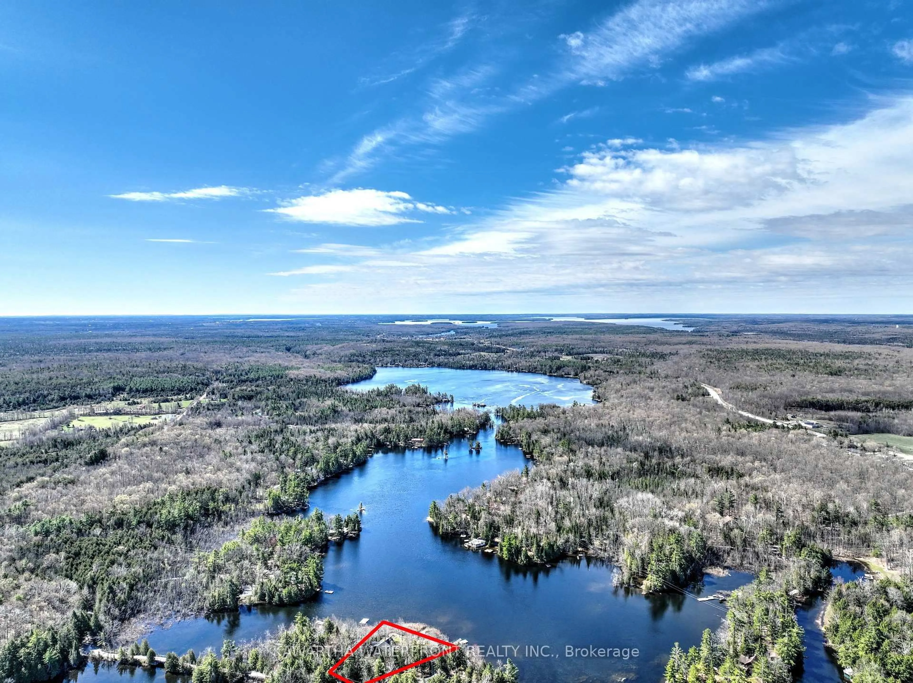 A pic from outside/outdoor area/front of a property/back of a property/a pic from drone, water/lake/river/ocean view for 43 Shadow Lake Road 14 Rd, Kawartha Lakes Ontario K0M 1K0