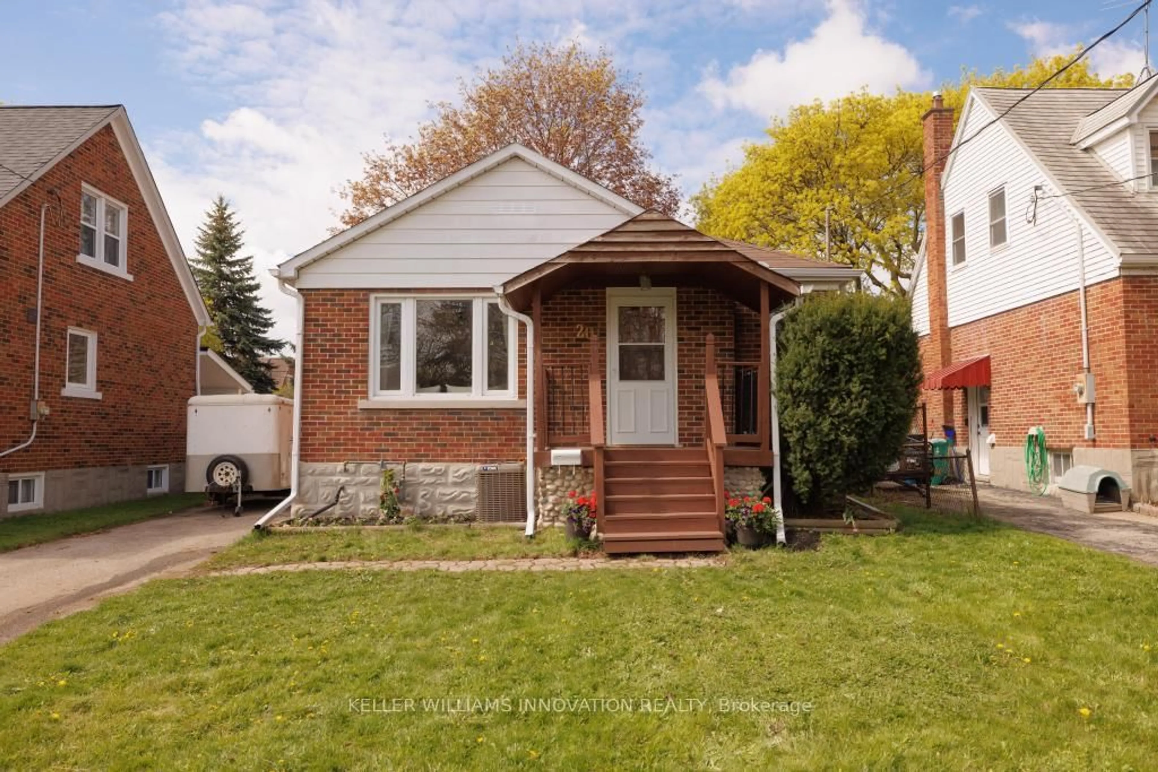Home with brick exterior material, street for 201 Bedford Rd, Kitchener Ontario N2G 3A5