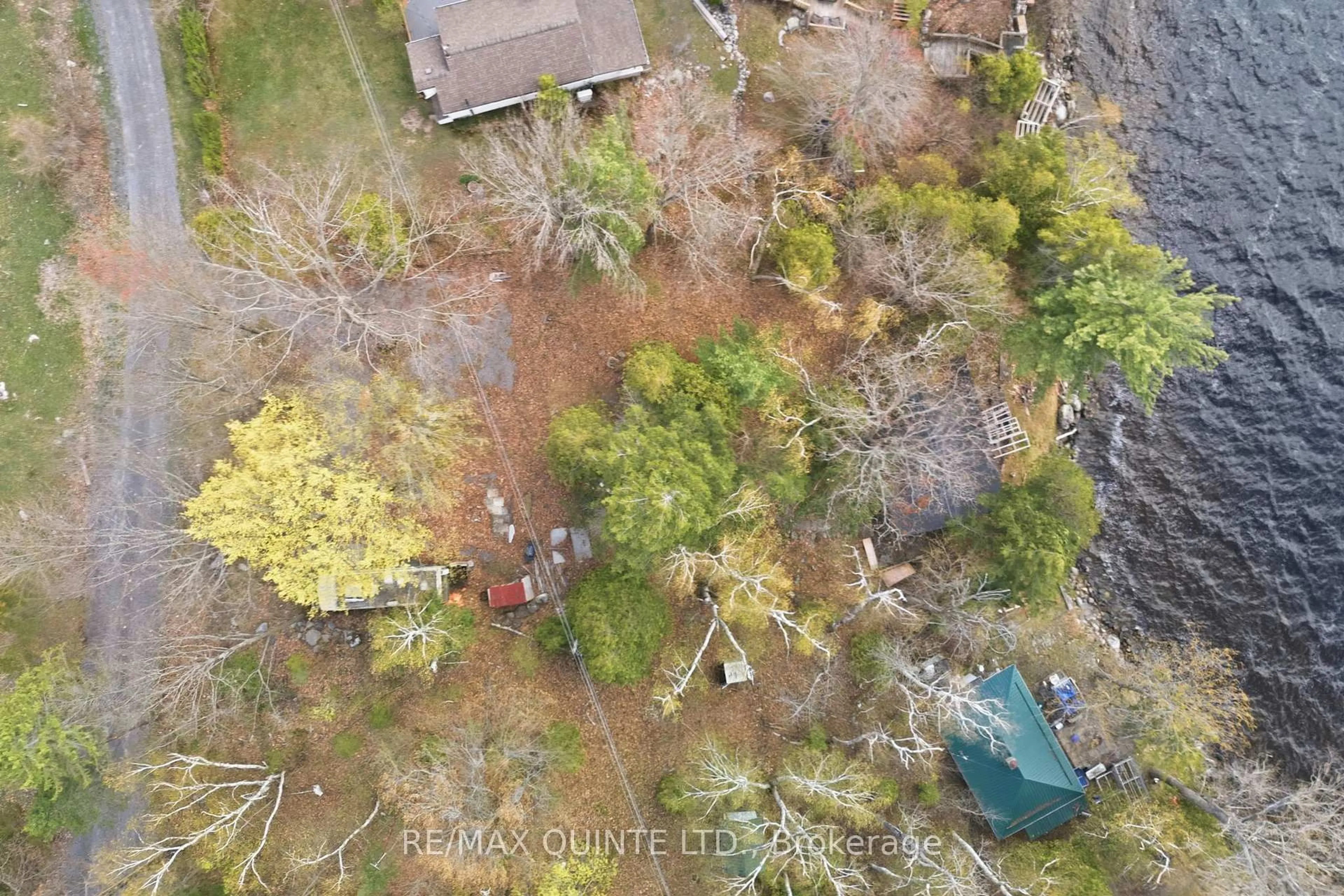 A pic from outside/outdoor area/front of a property/back of a property/a pic from drone, forest/trees view for 165 Retriever Lane, Tweed Ontario K0K 3J0