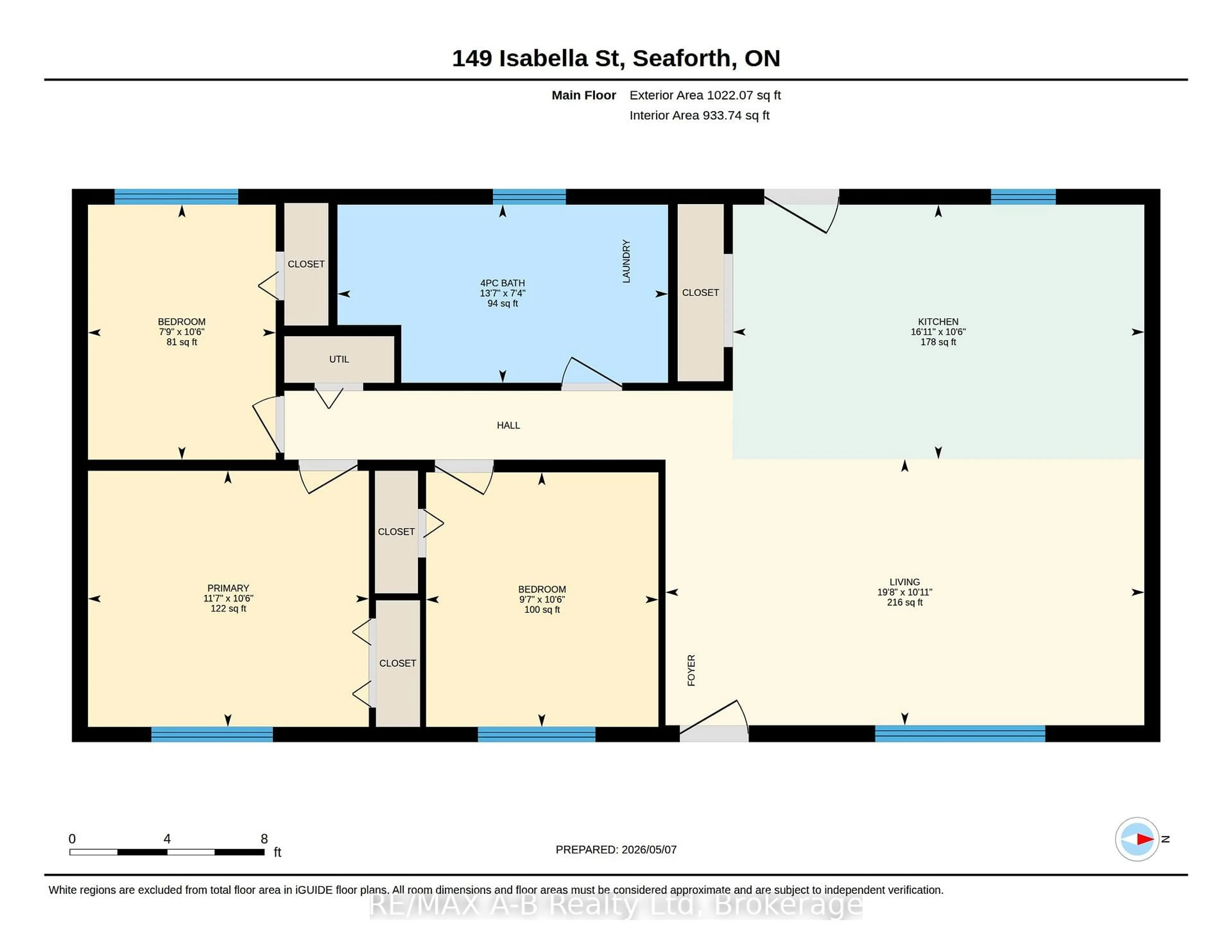 Floor plan for 149 Isabella St, Huron East Ontario N0K 1W0