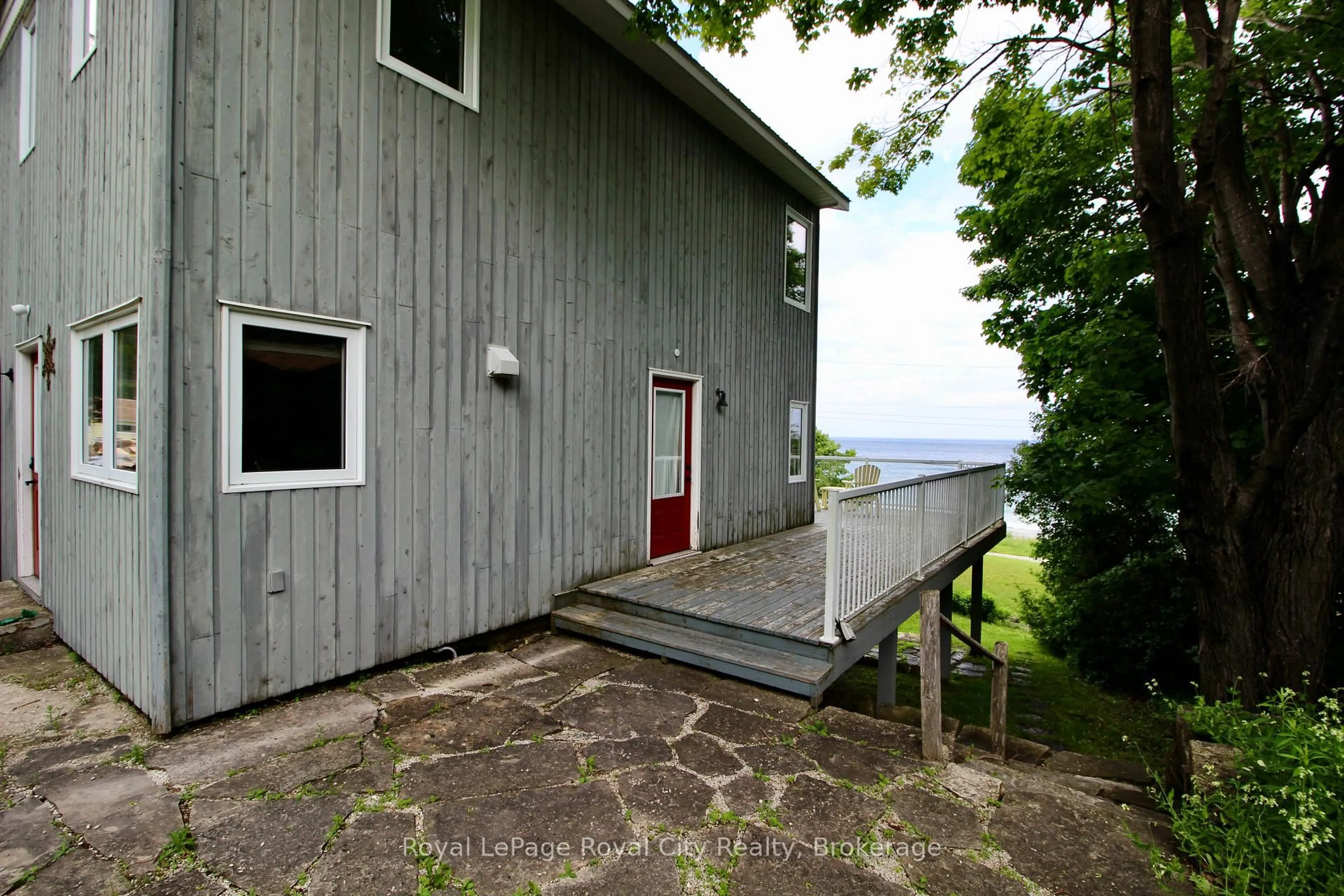Patio, water/lake/river/ocean view for 14 Dock Lane, Northern Bruce Peninsula Ontario N0H 1Z0