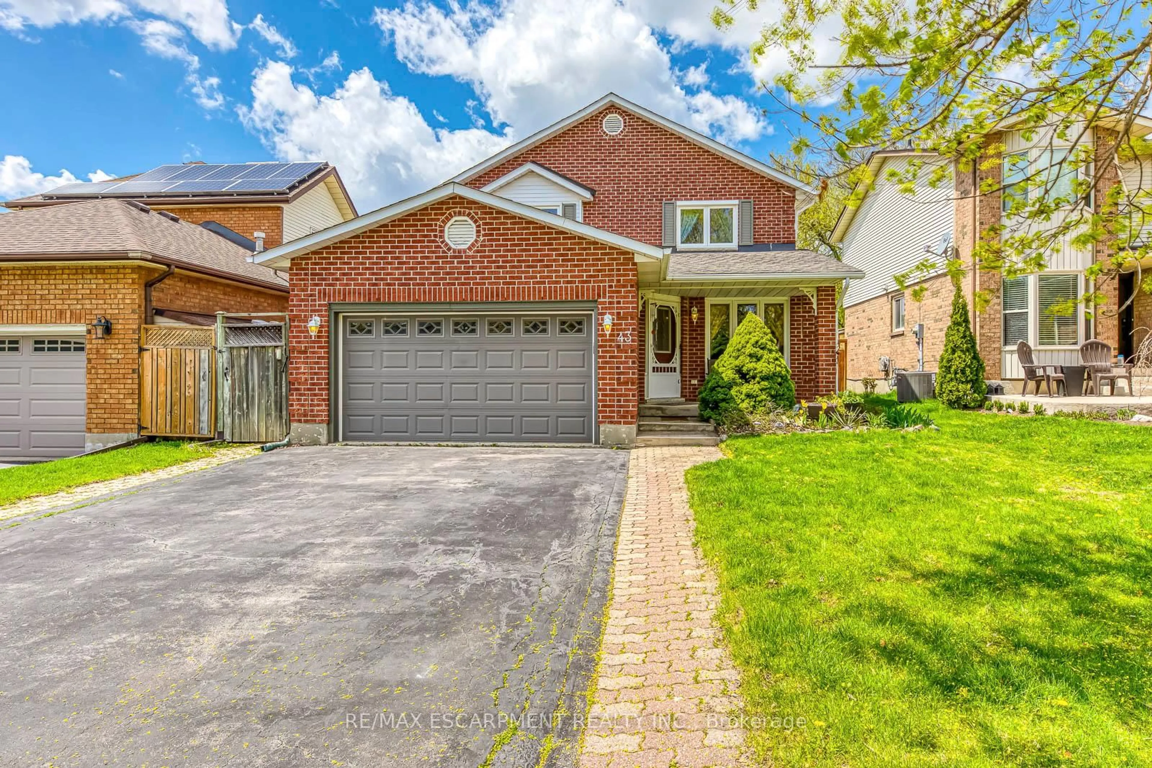 Home with brick exterior material, street for 43 Niska Dr, Hamilton Ontario L0R 2H3