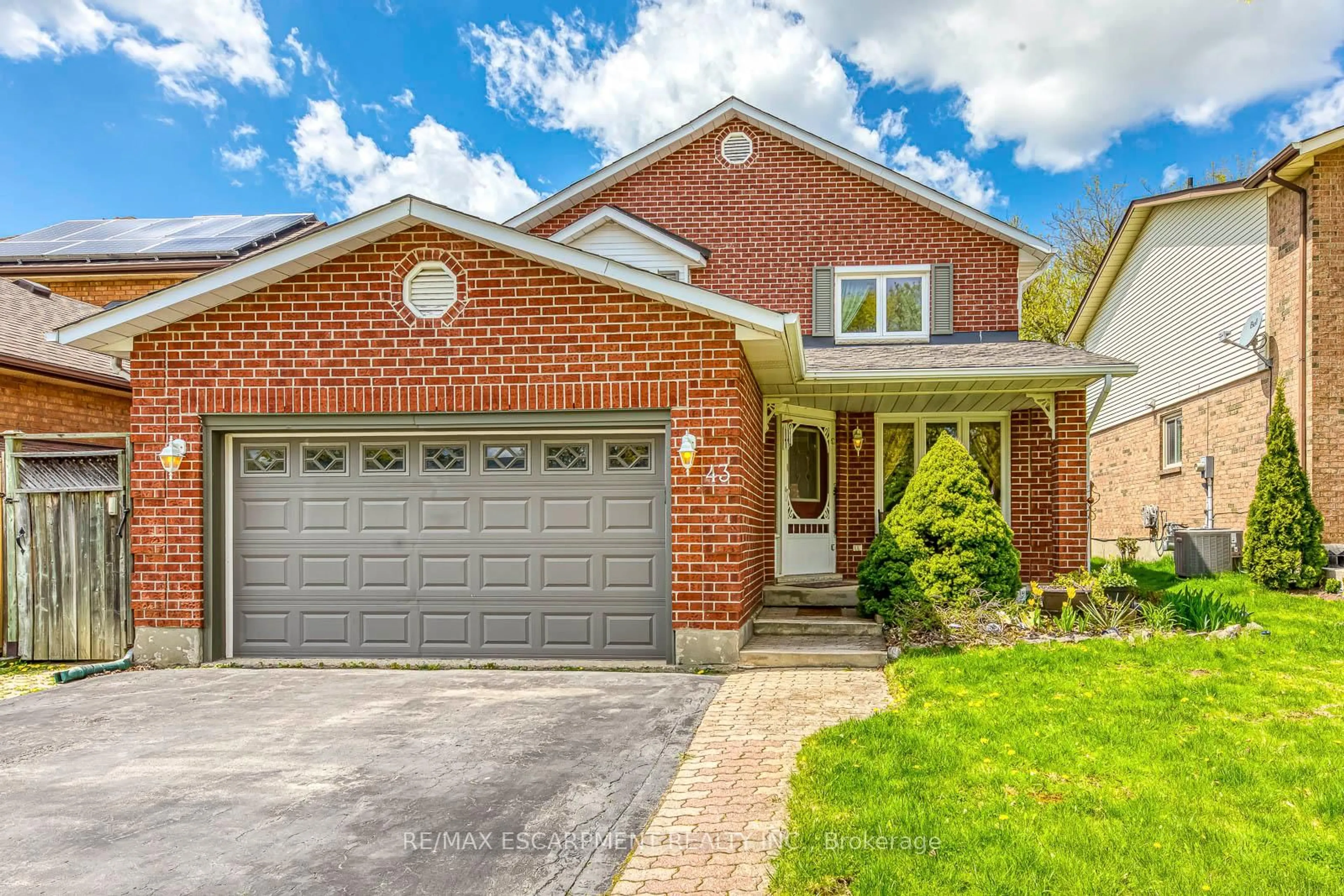 Home with brick exterior material, street for 43 Niska Dr, Hamilton Ontario L0R 2H3