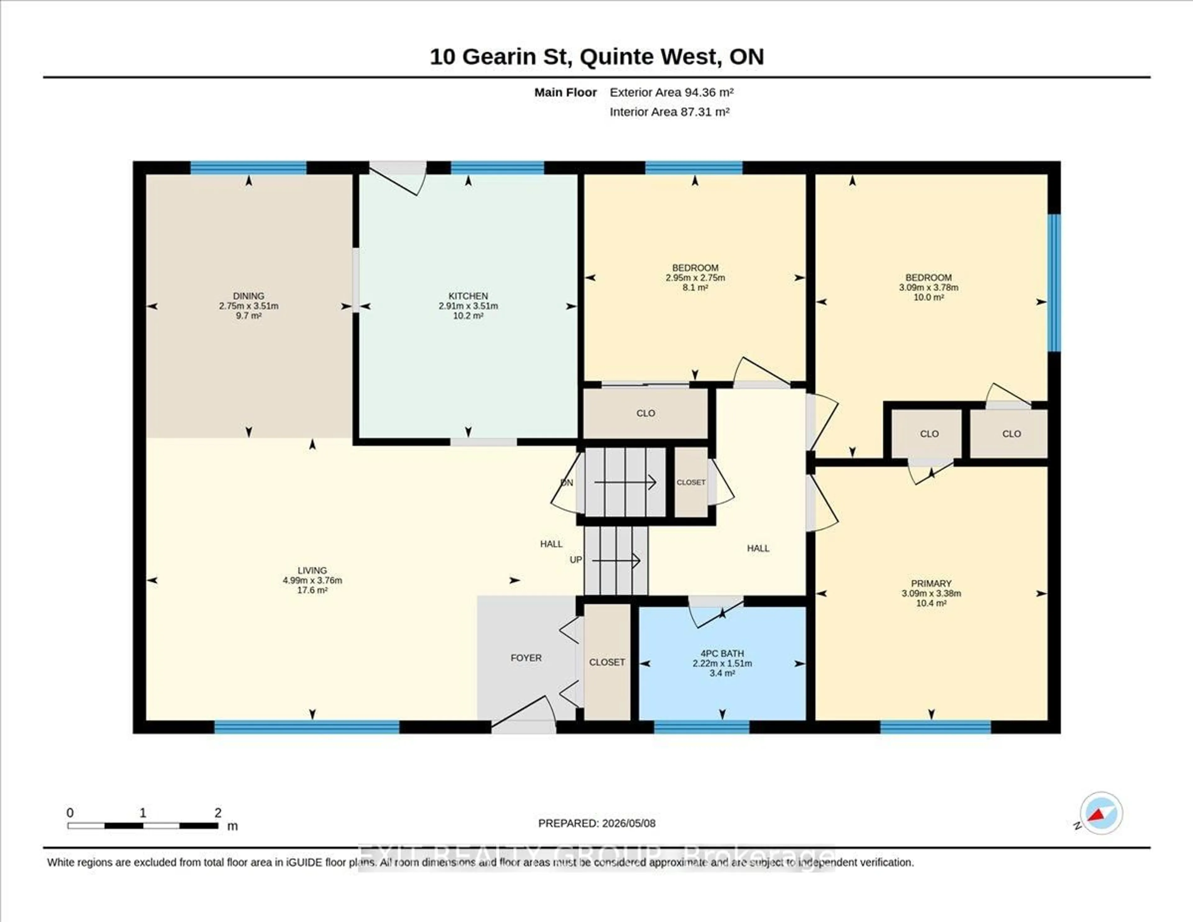 Floor plan for 10 Gearin St, Quinte West Ontario K8V 3Y1