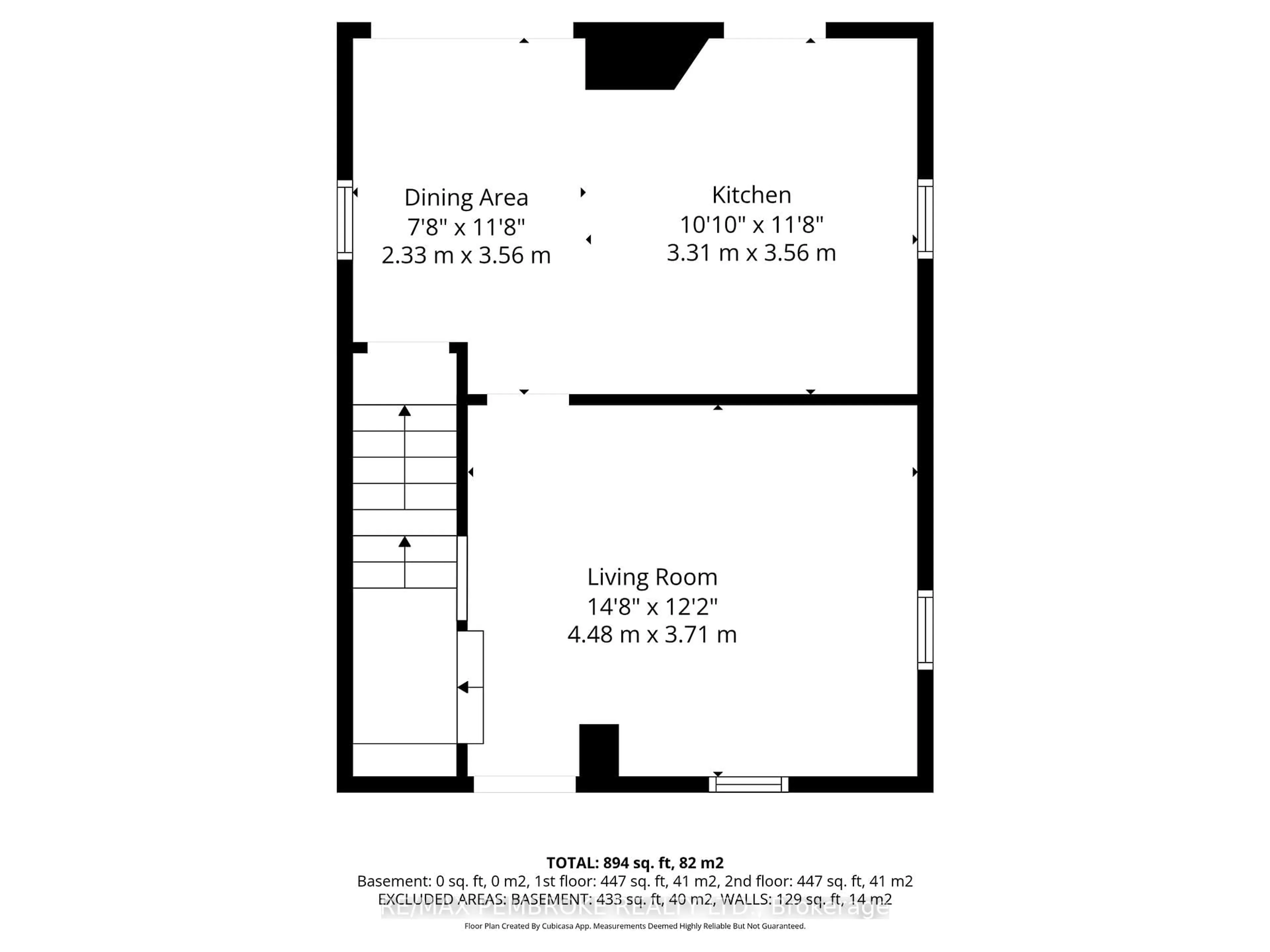 Floor plan for 566 Perth St, Pembroke Ontario K8A 6B6