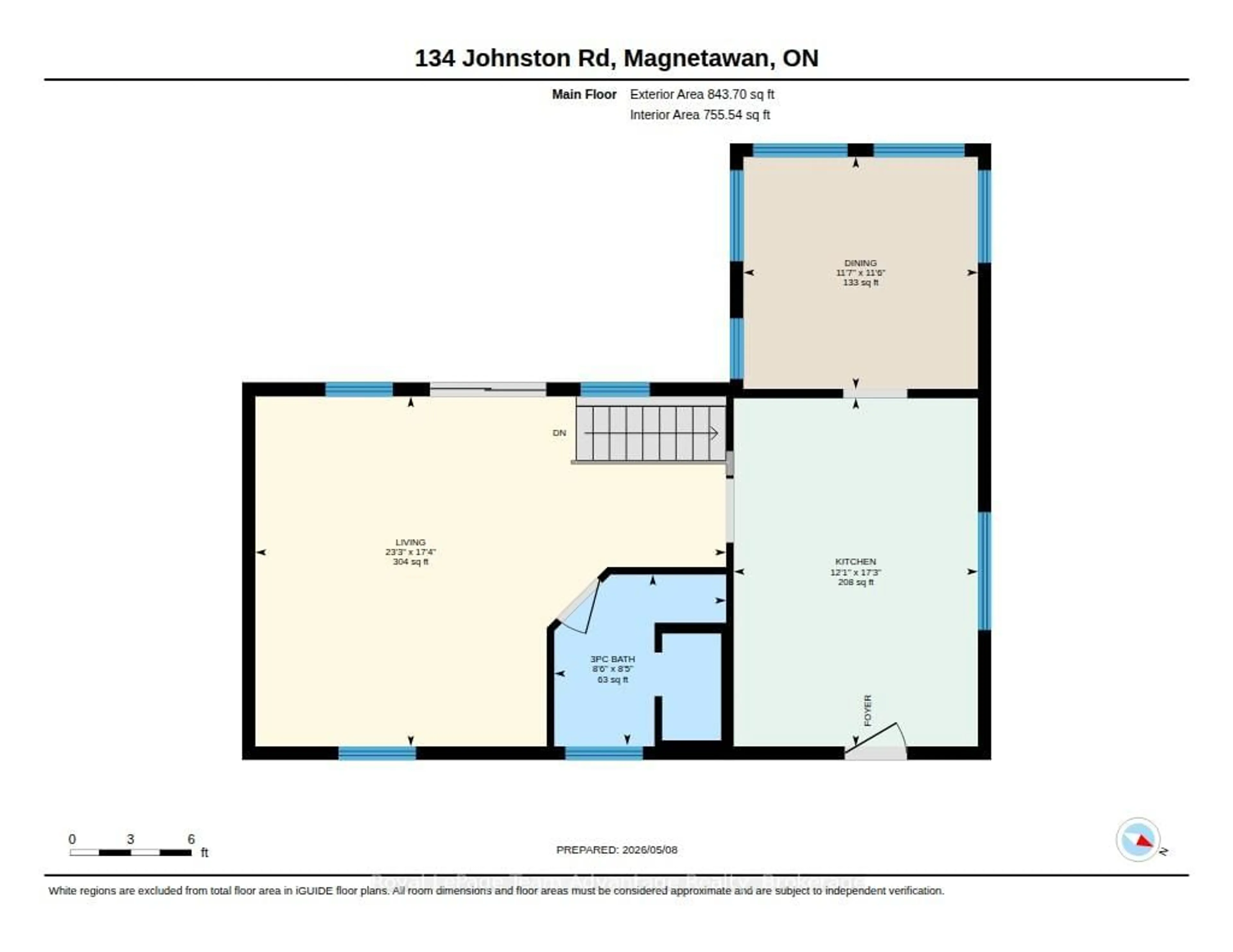 Floor plan for 134 Johnston Rd, Magnetawan Ontario P0A 1P0