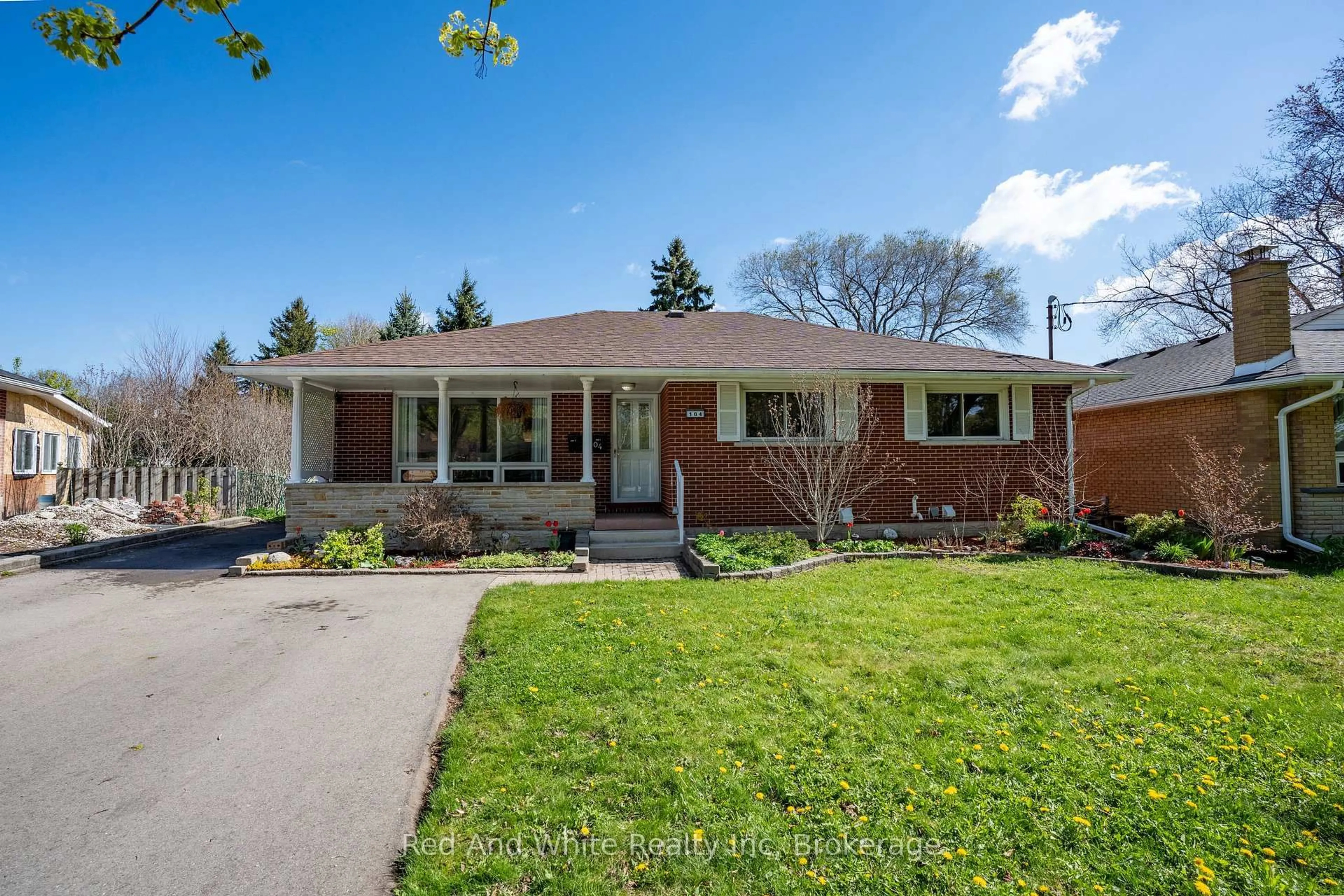 Home with brick exterior material, street for 104 Boniface Ave, Kitchener Ontario N2C 1L9