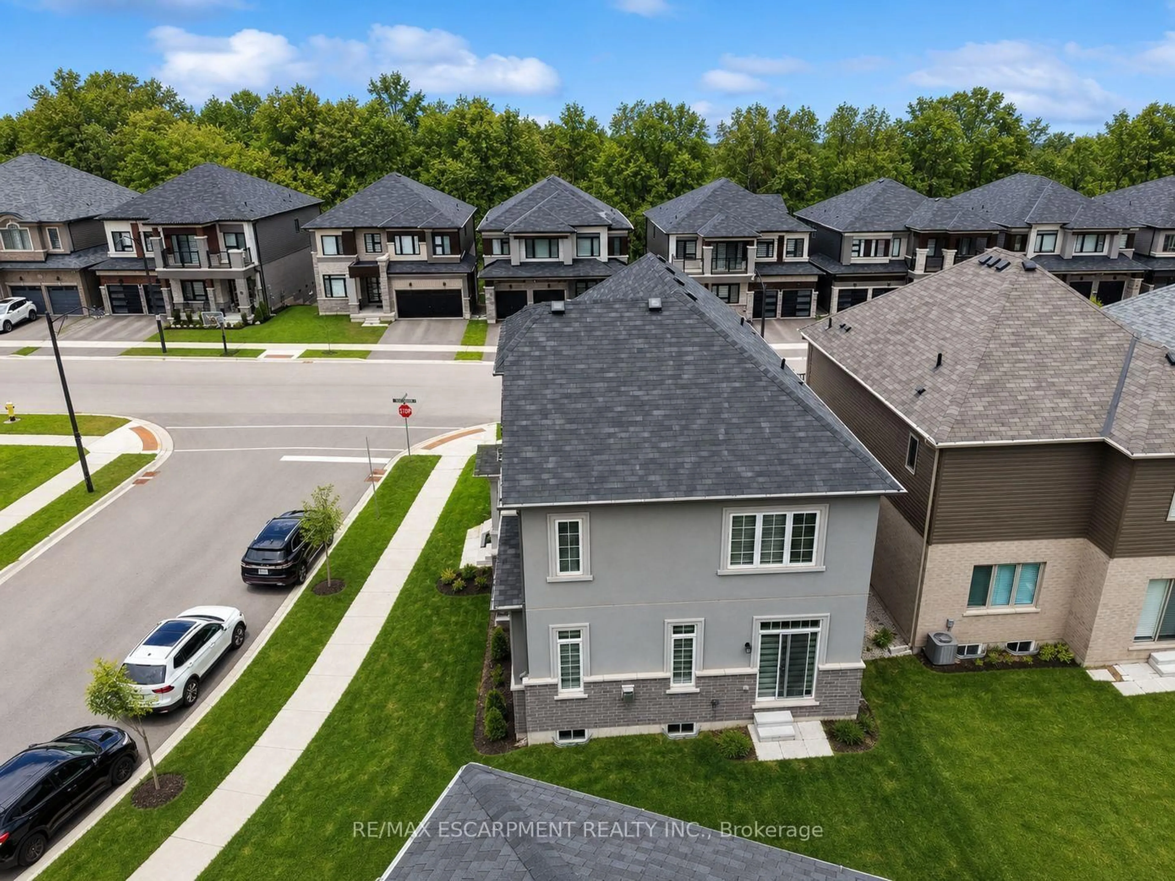 A pic from outside/outdoor area/front of a property/back of a property/a pic from drone, street for 16 Stauffer Rd, Brantford Ontario N3V 0B2