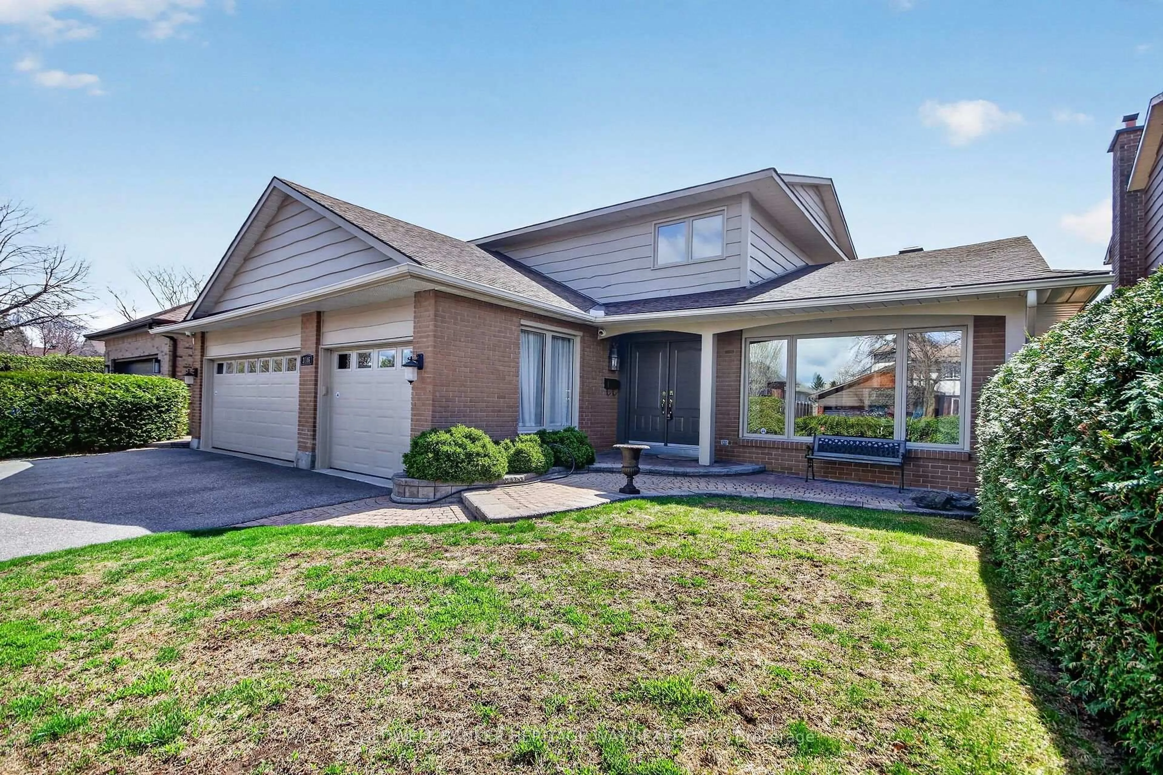 Home with vinyl exterior material, street for 3106 Uplands Dr, Ottawa Ontario K1V 9Z6