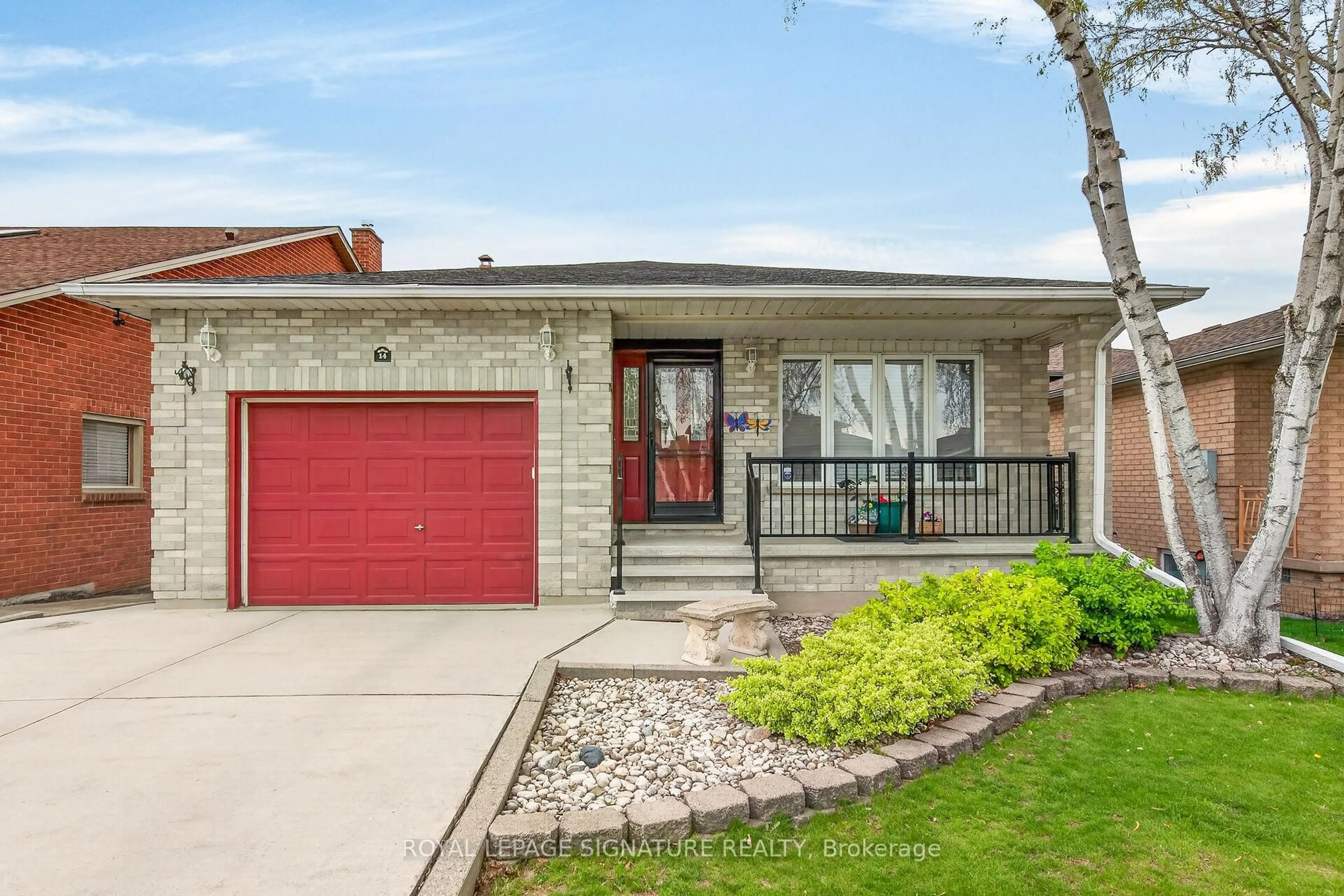 Home with brick exterior material, street for 14 Presidio Dr, Hamilton Ontario L8W 3J5