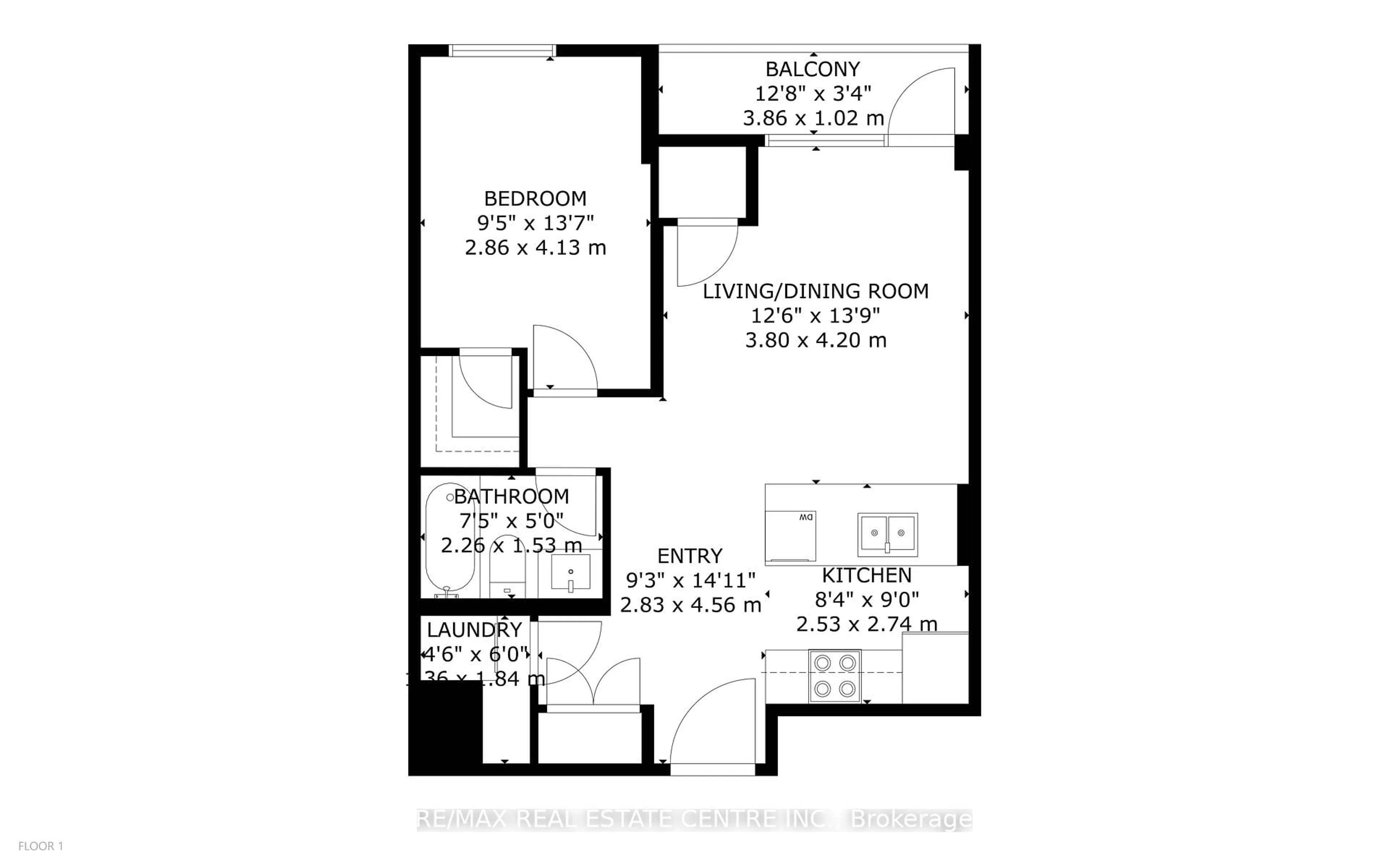 Floor plan for 34 Norman St #111, Brantford Ontario N3R 2Y1
