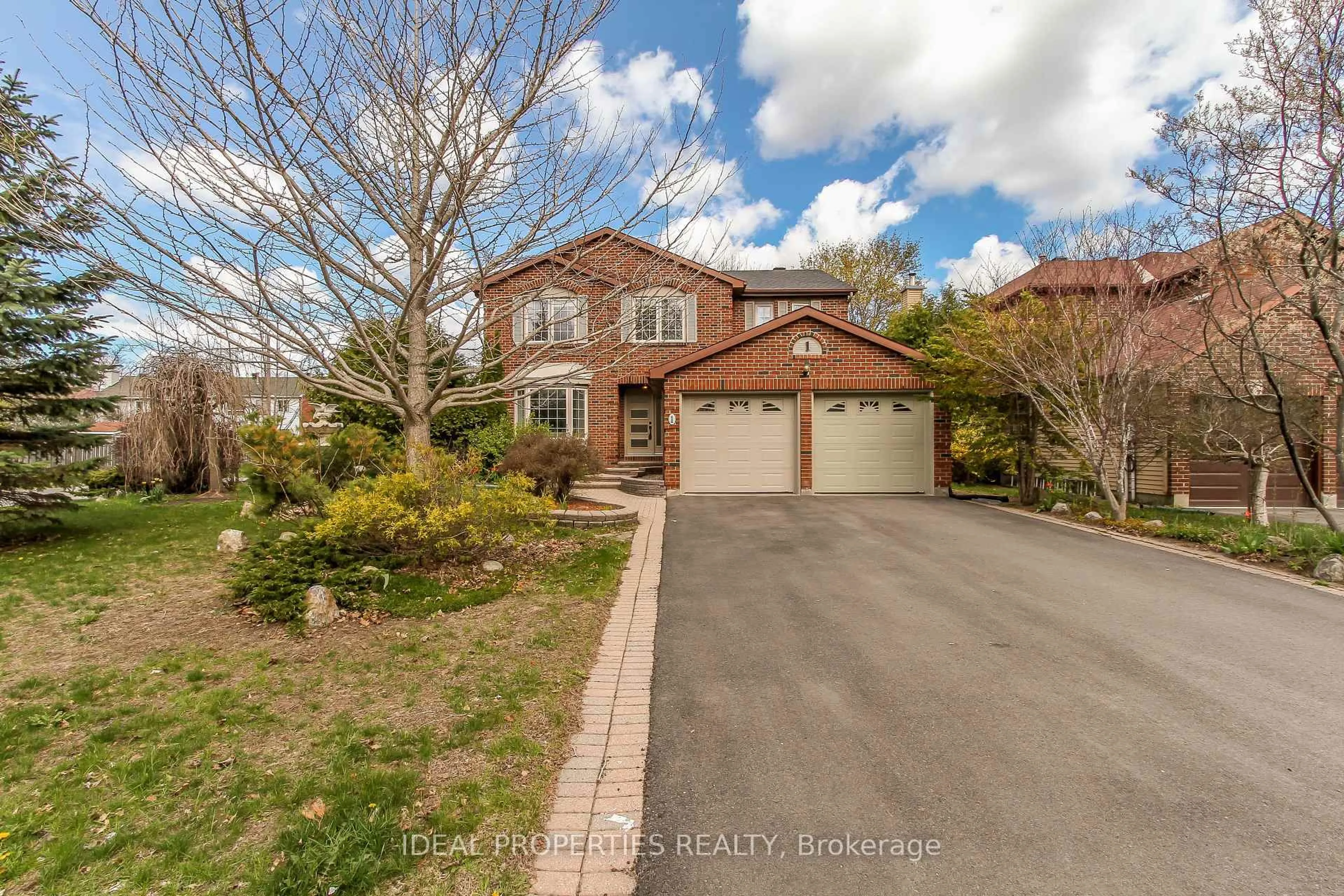 A pic from outside/outdoor area/front of a property/back of a property/a pic from drone, street for 1 Acklam Terr, Kanata Ontario K2K 2H1