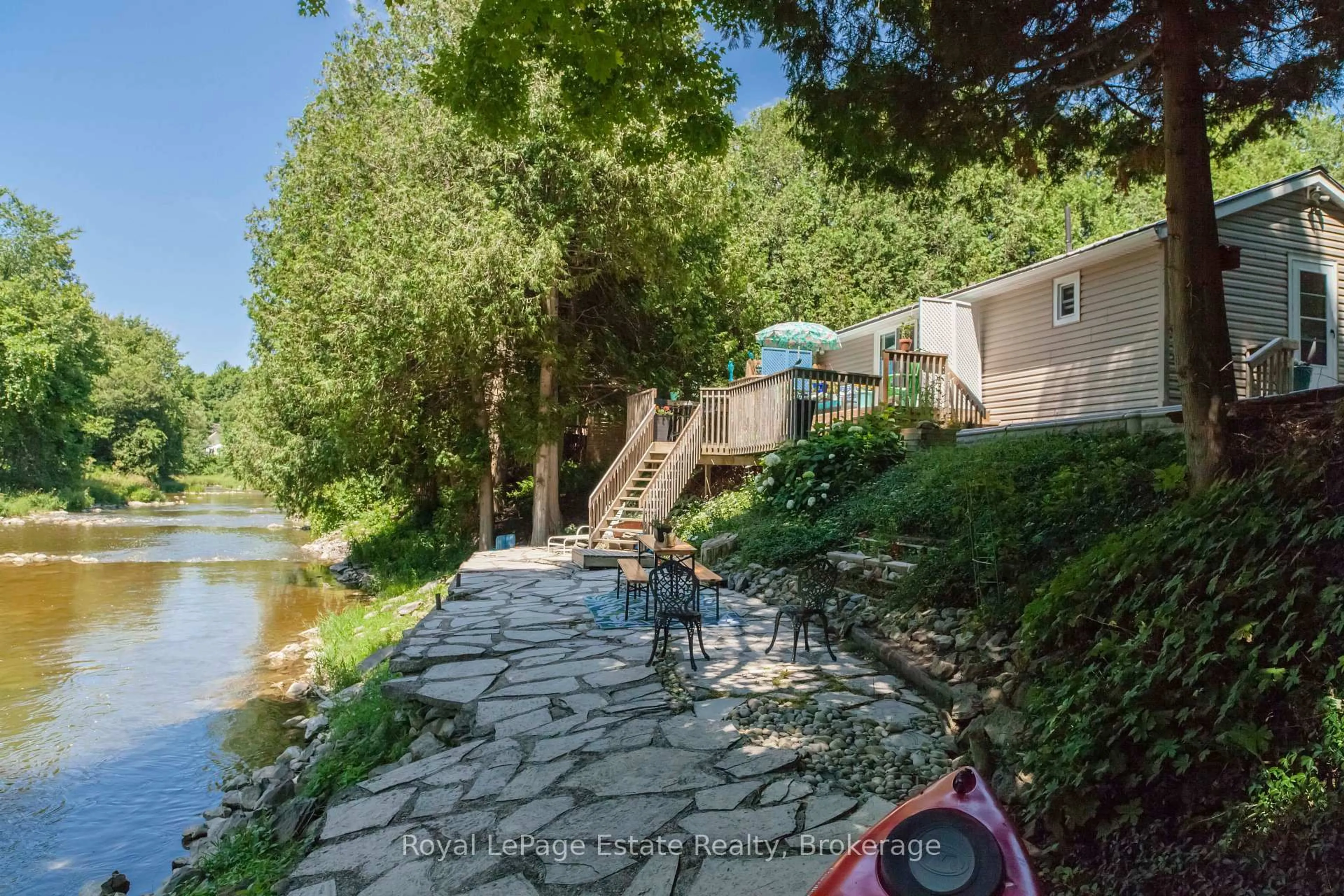Patio, water/lake/river/ocean view for 50 Roger's Cres, South Bruce Peninsula Ontario N0H 1P0