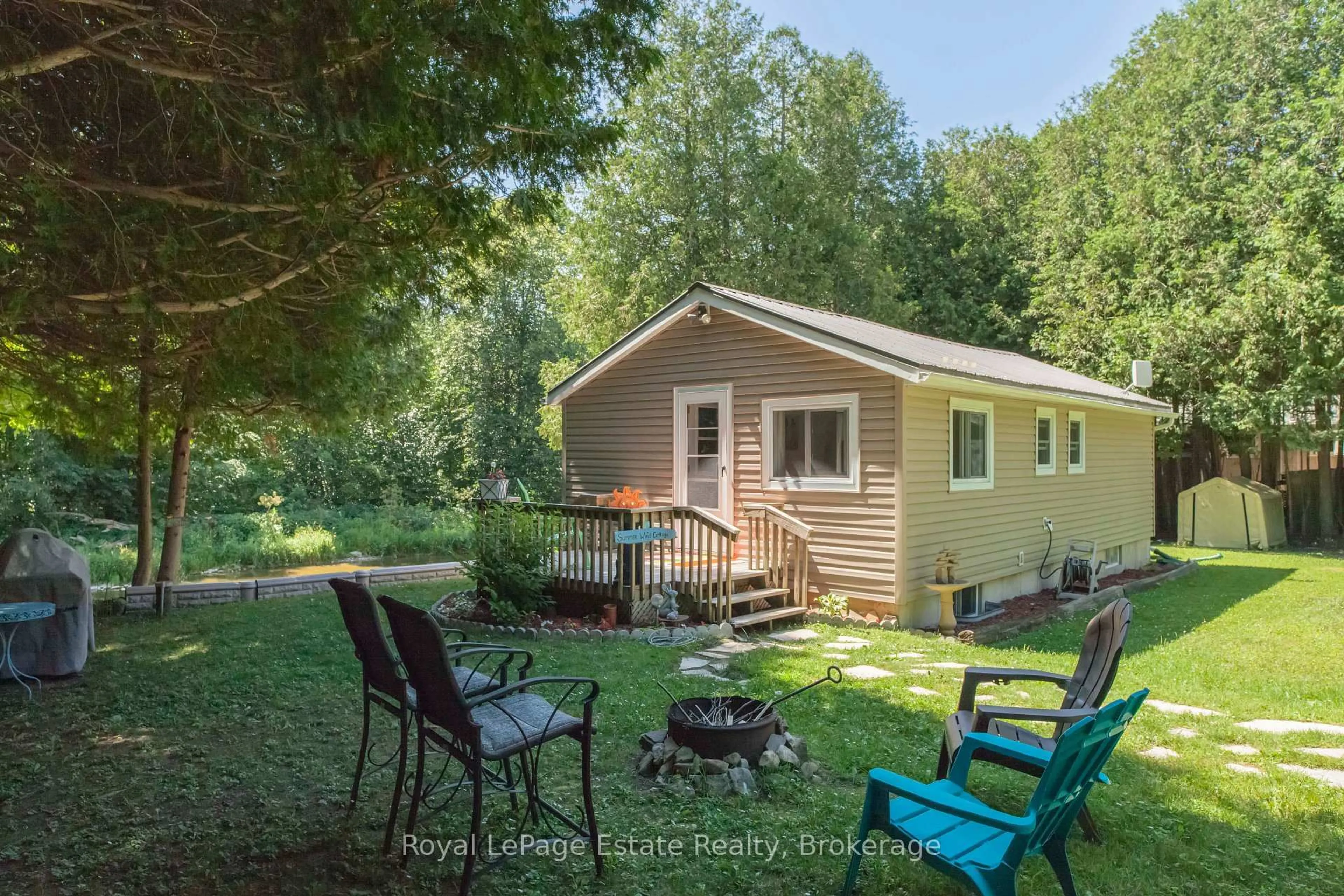 Patio, water/lake/river/ocean view for 50 Roger's Cres, South Bruce Peninsula Ontario N0H 1P0