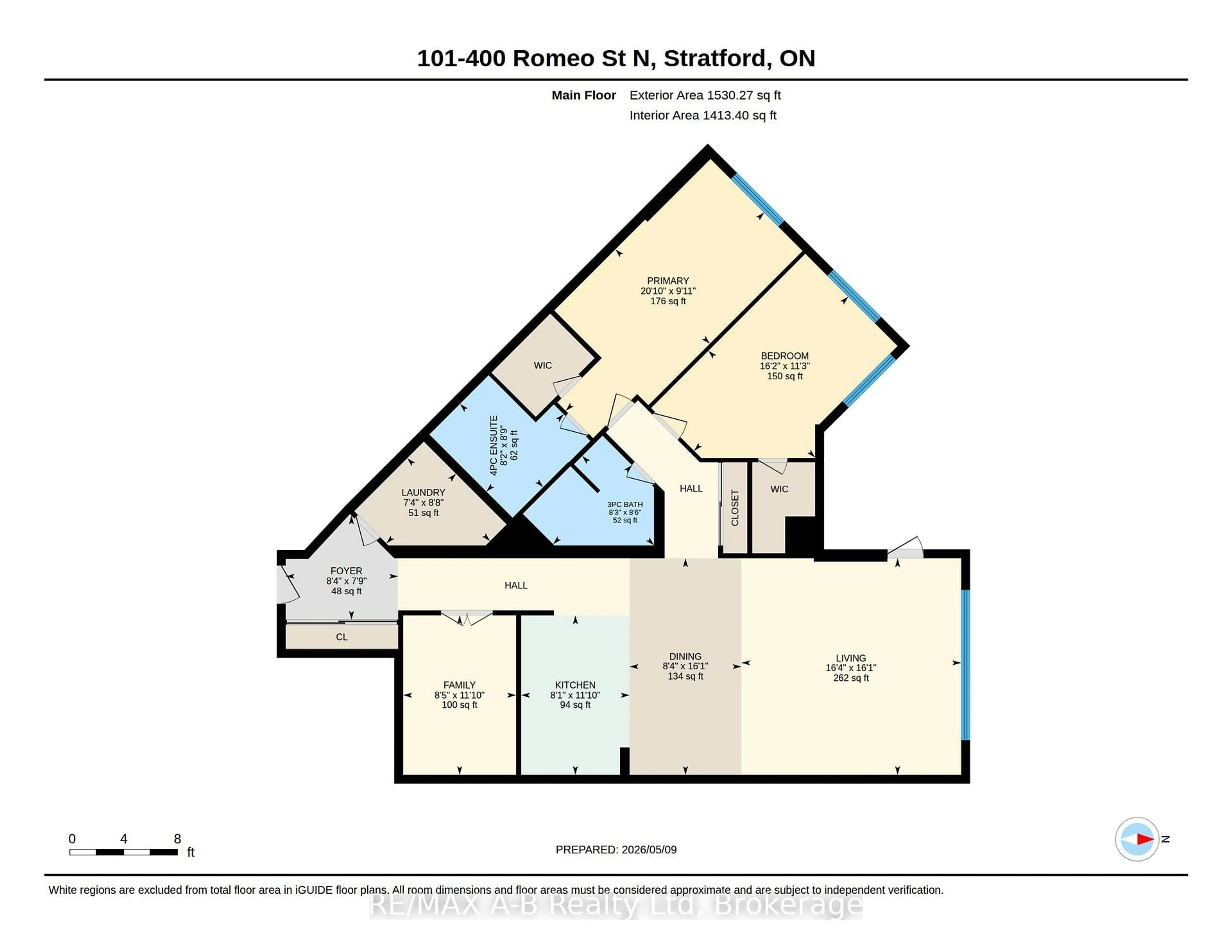 Floor plan for 400 Romeo St #101, Stratford Ontario N5A 0A2
