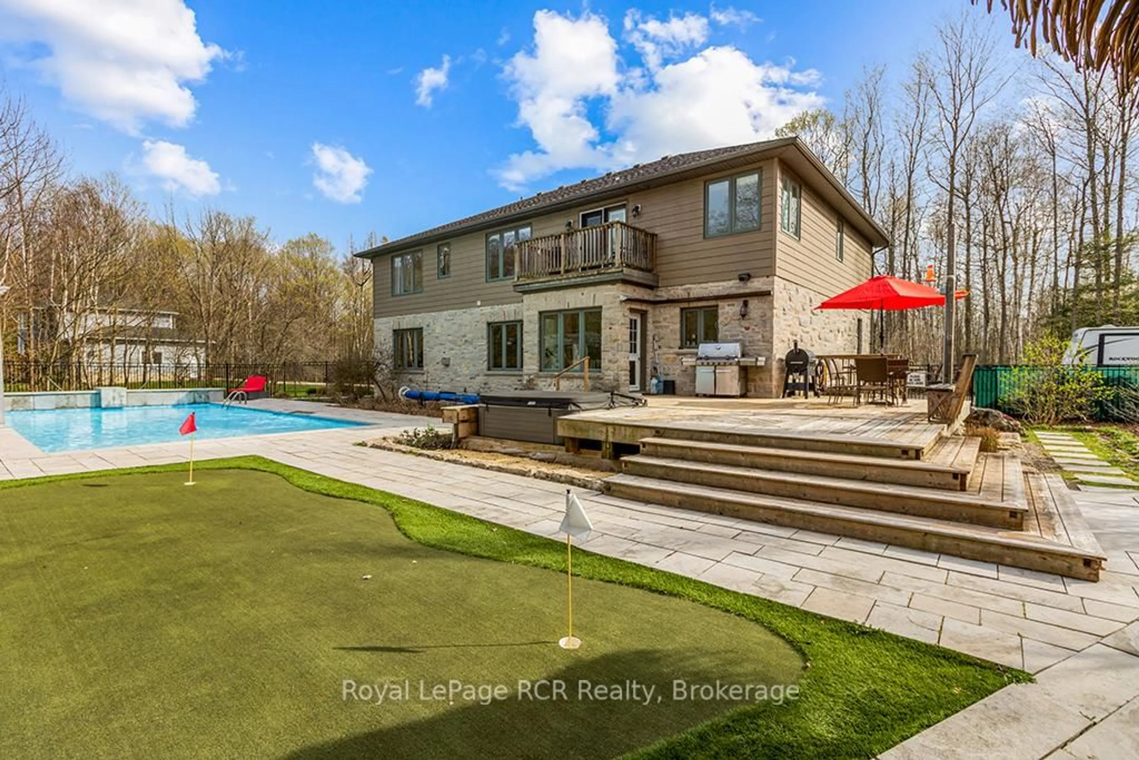 Patio, water/lake/river/ocean view for 758335 Girl Guide Rd, Georgian Bluffs Ontario N4K 5N7