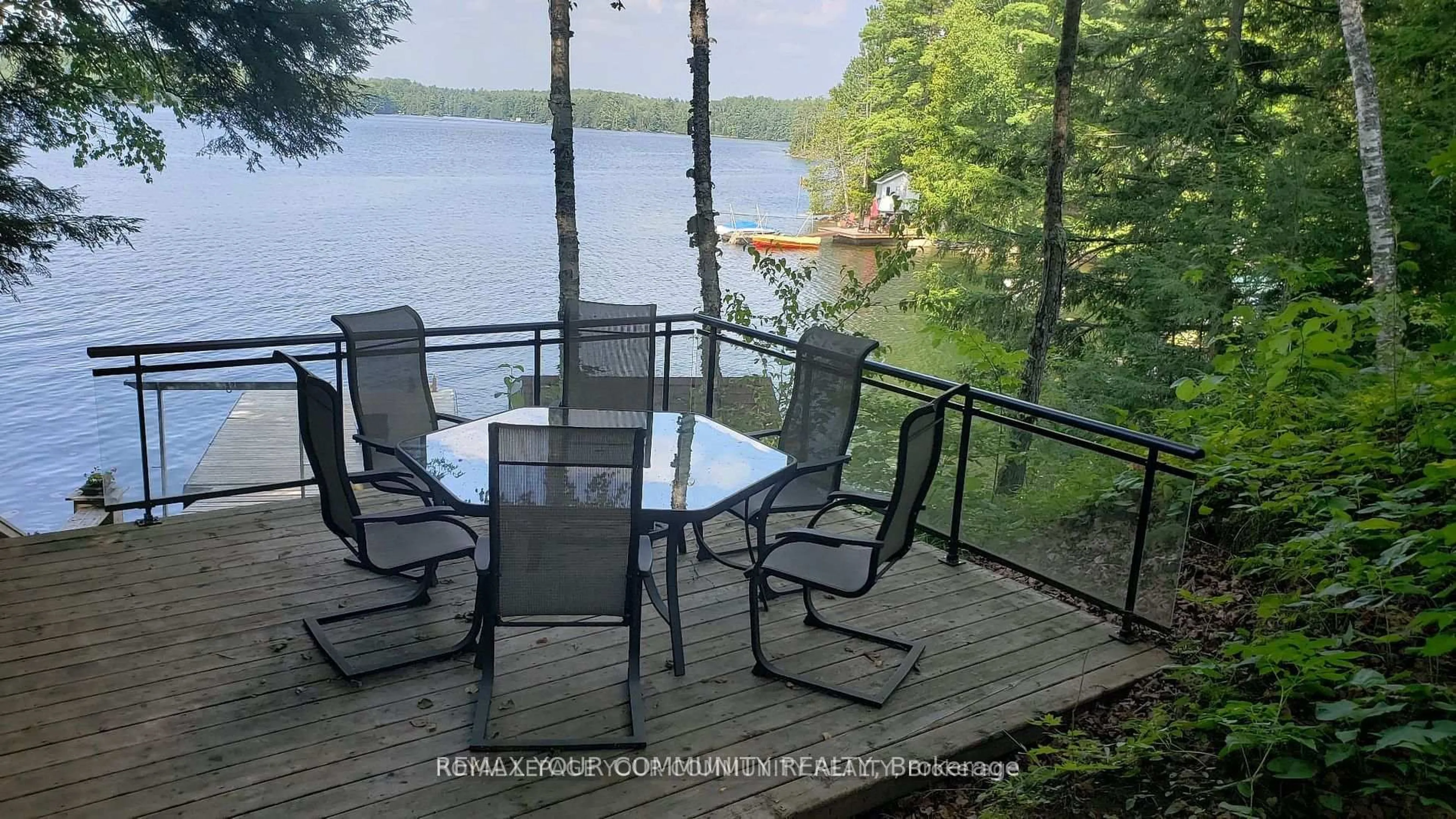 Patio, water/lake/river/ocean view for 2085 Crystal Lake Rd, Trent Lakes Ontario K0M 2A0